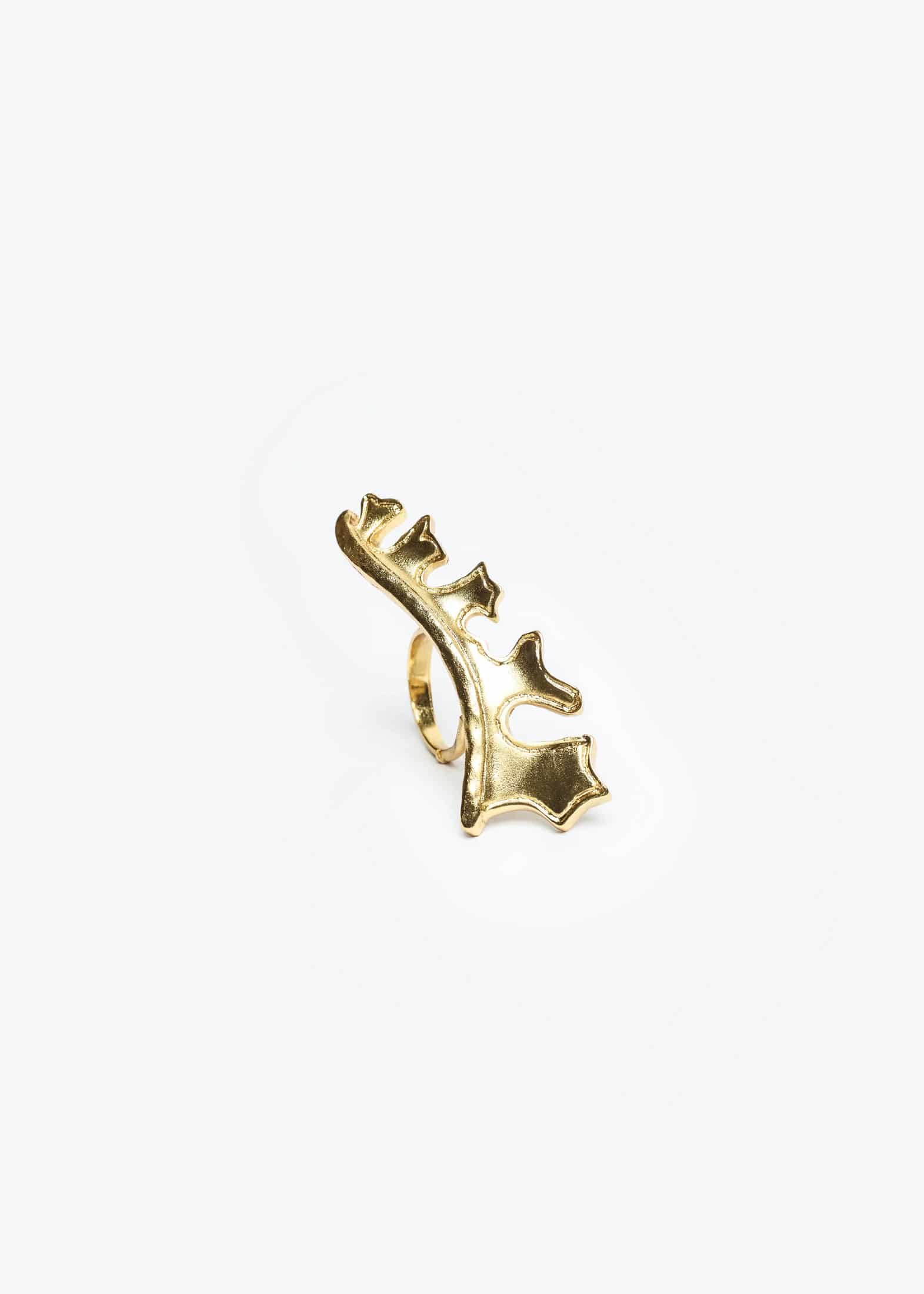 CLOSED EYE PETAL RING - miniatura 2