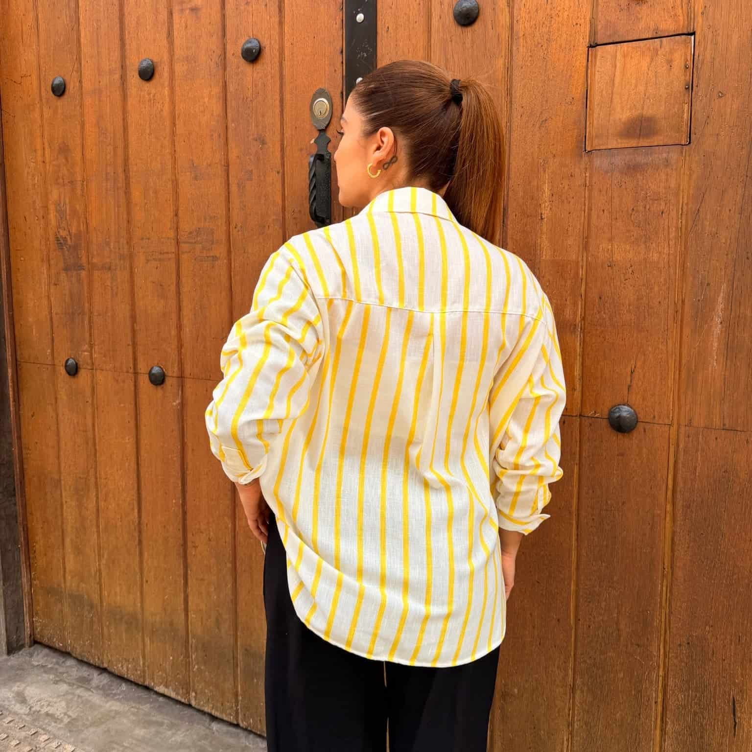 Camisera Playita Rayas Amarillo - miniatura 3