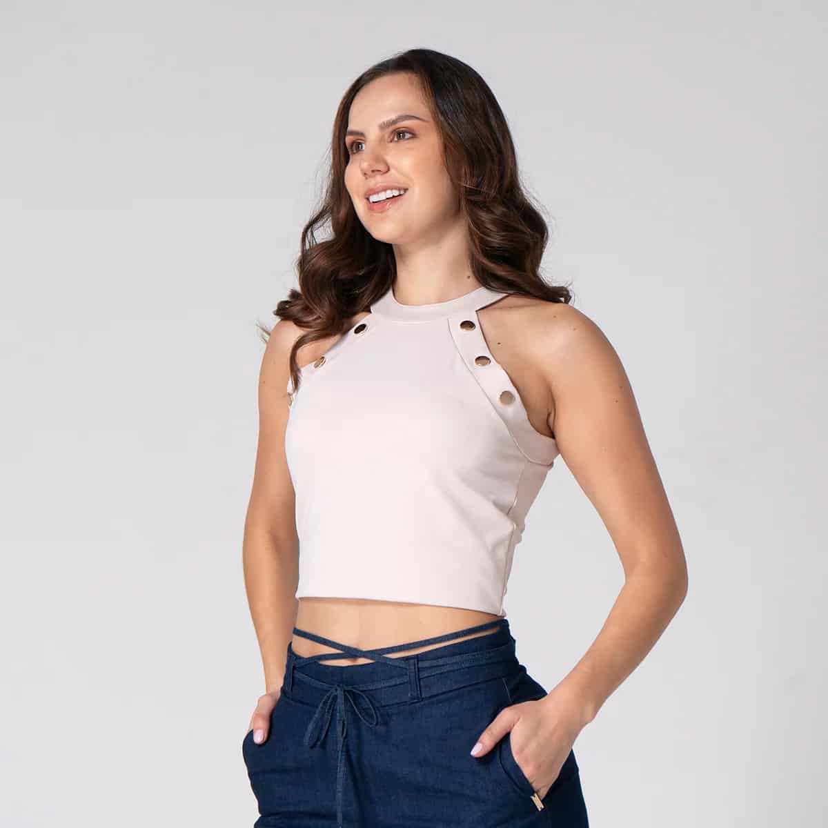 Blusa Slim Manga Sisa Wankii - miniatura 3