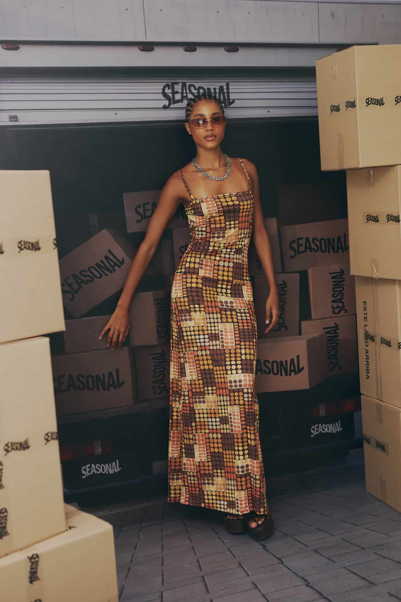 SEASONAL MOSAIC DRESS - miniatura 1