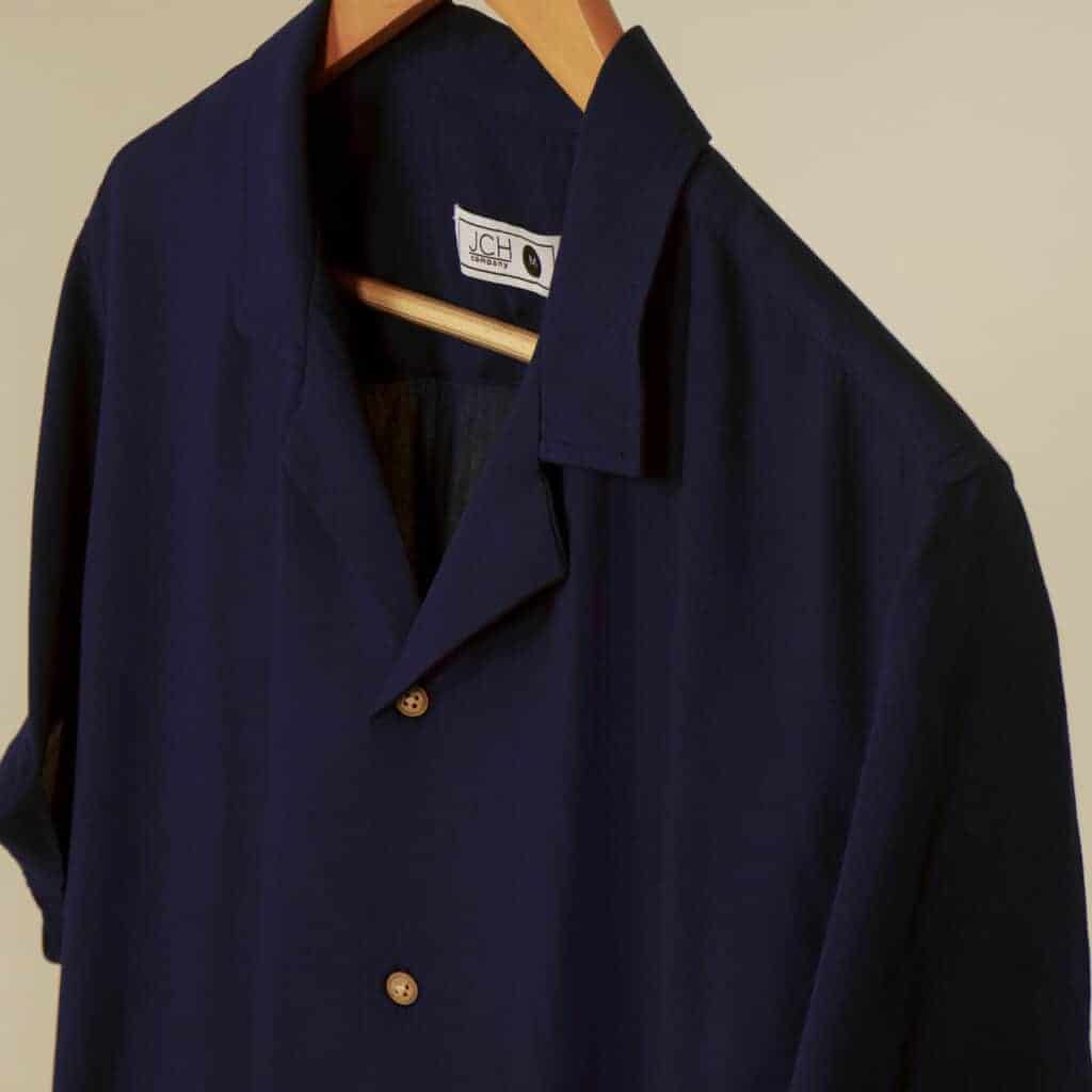 Camisa Bowling Azul Oscuro A09 - miniatura 3