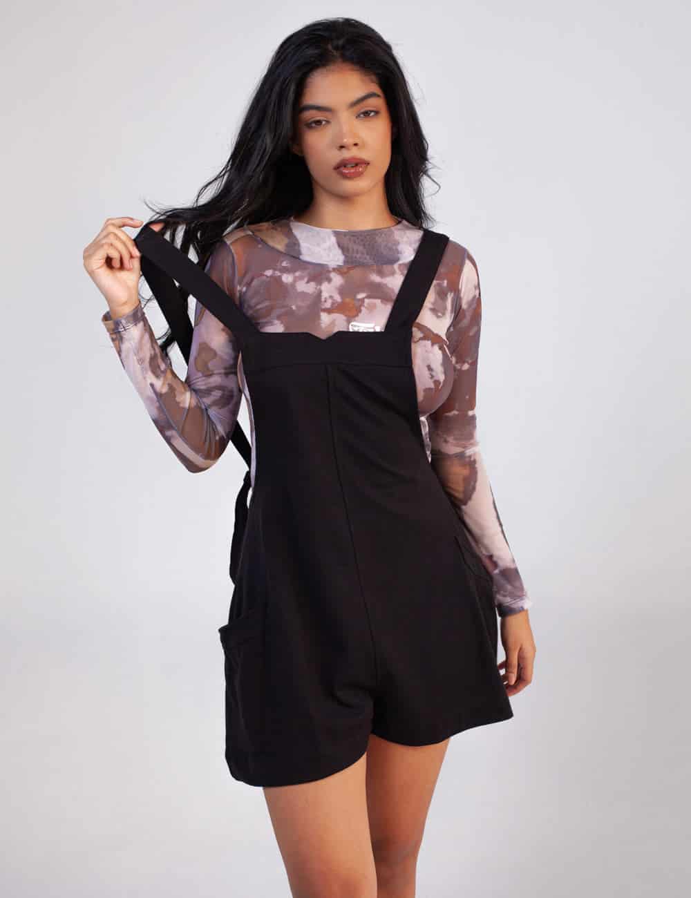 Romper Tirantas Noires negro Mujer - miniatura 4