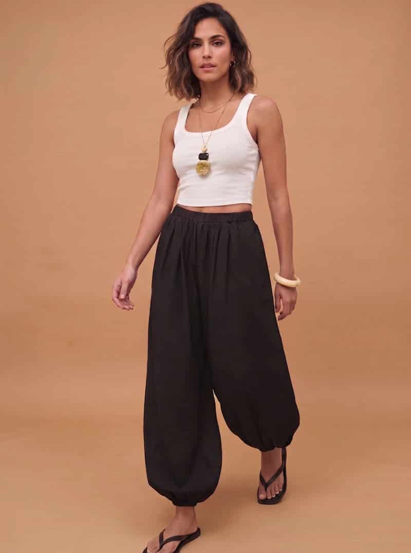 PANTALÓN ALADÍN NEGRO - miniatura 1