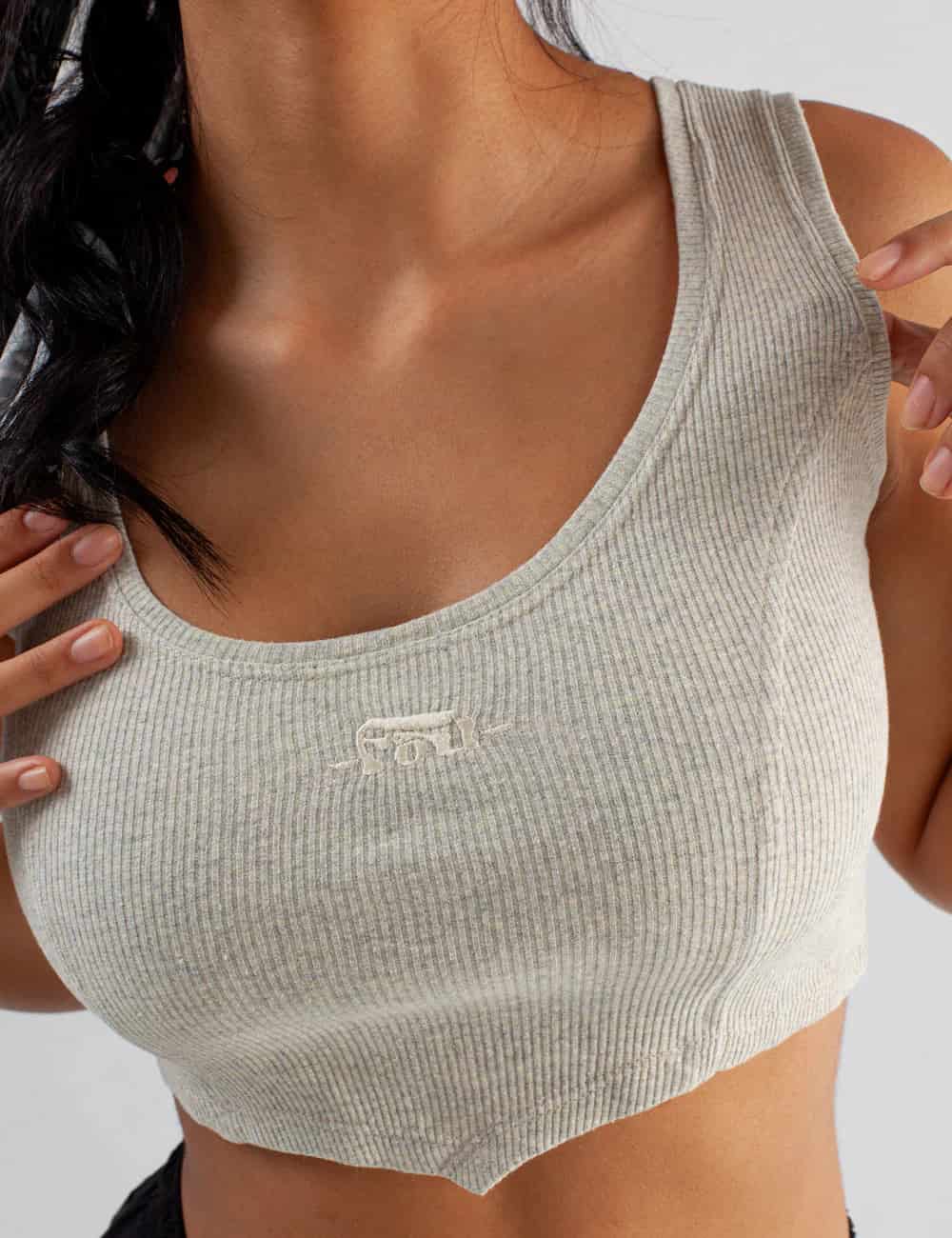 Crop Top Sisa Caribbean beige Mujer - miniatura 9