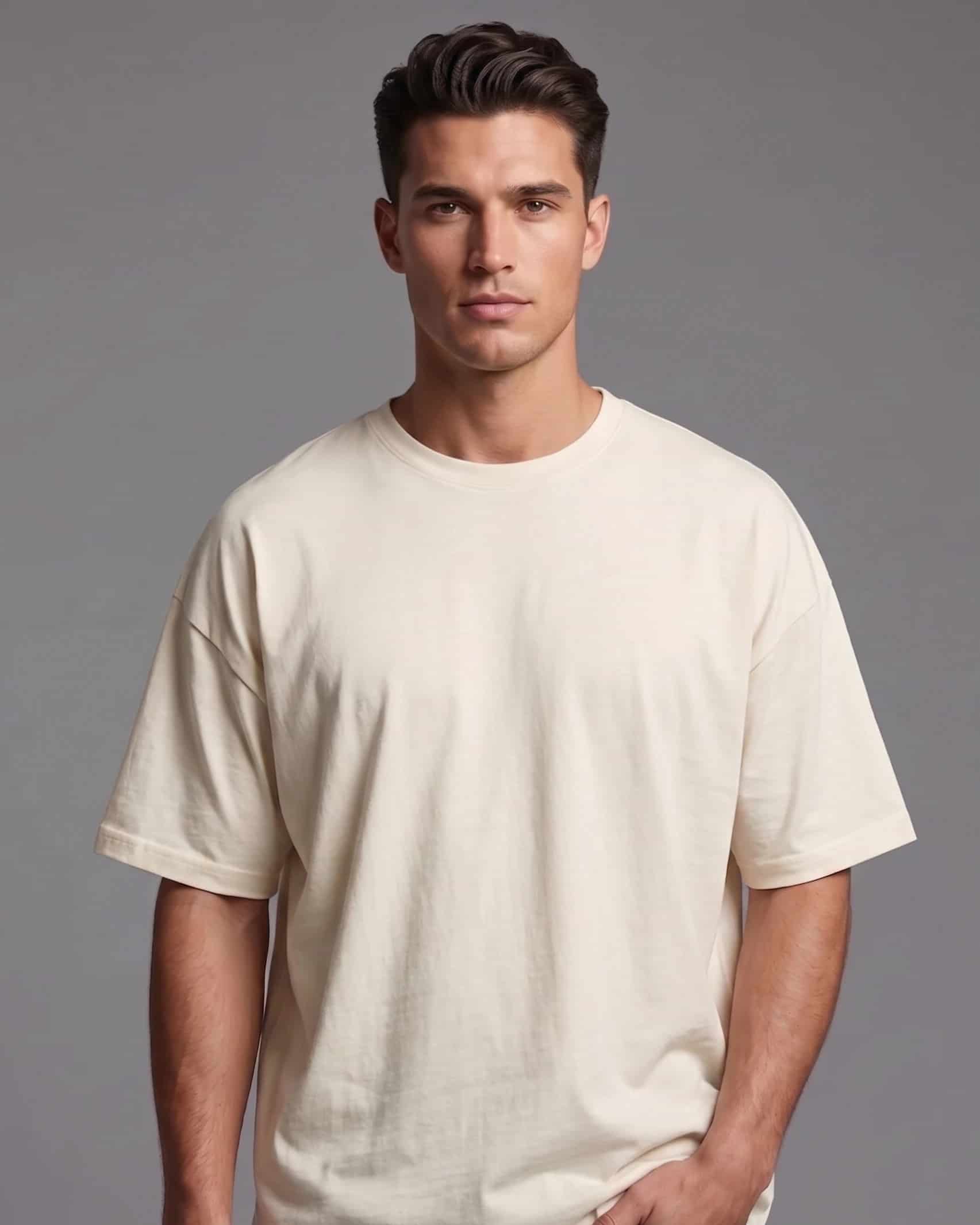 Camiseta Fist Basica Premium Stretch Beige - miniatura 2