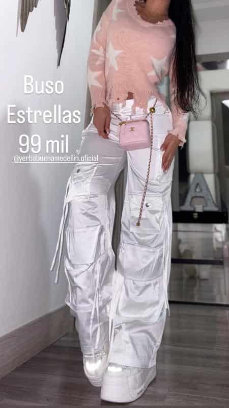 BUSO ESTRELLAS TEJIDO ROSADO - miniatura 1