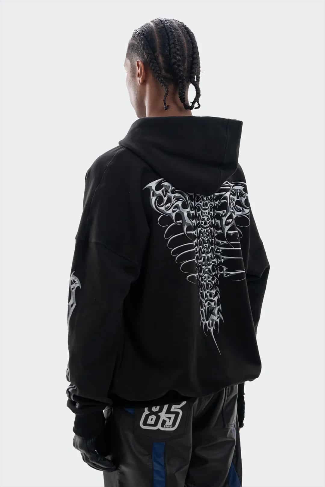 VENENO BUZO ZIP UP GRUNGE BONES - miniatura 2