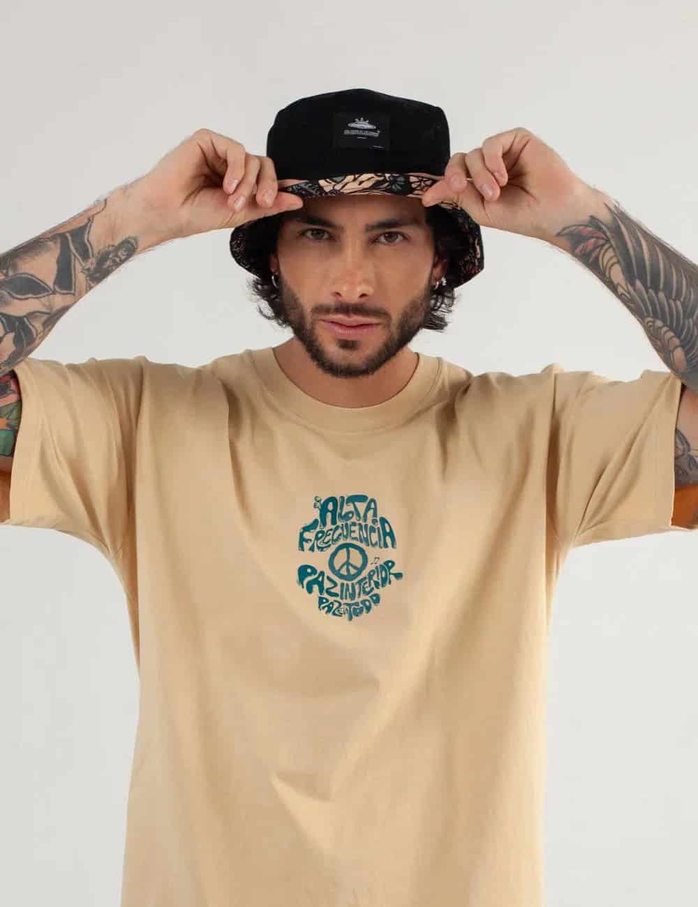 Camiseta Oversize Alta Frecuencia Arena Hombre - miniatura 9