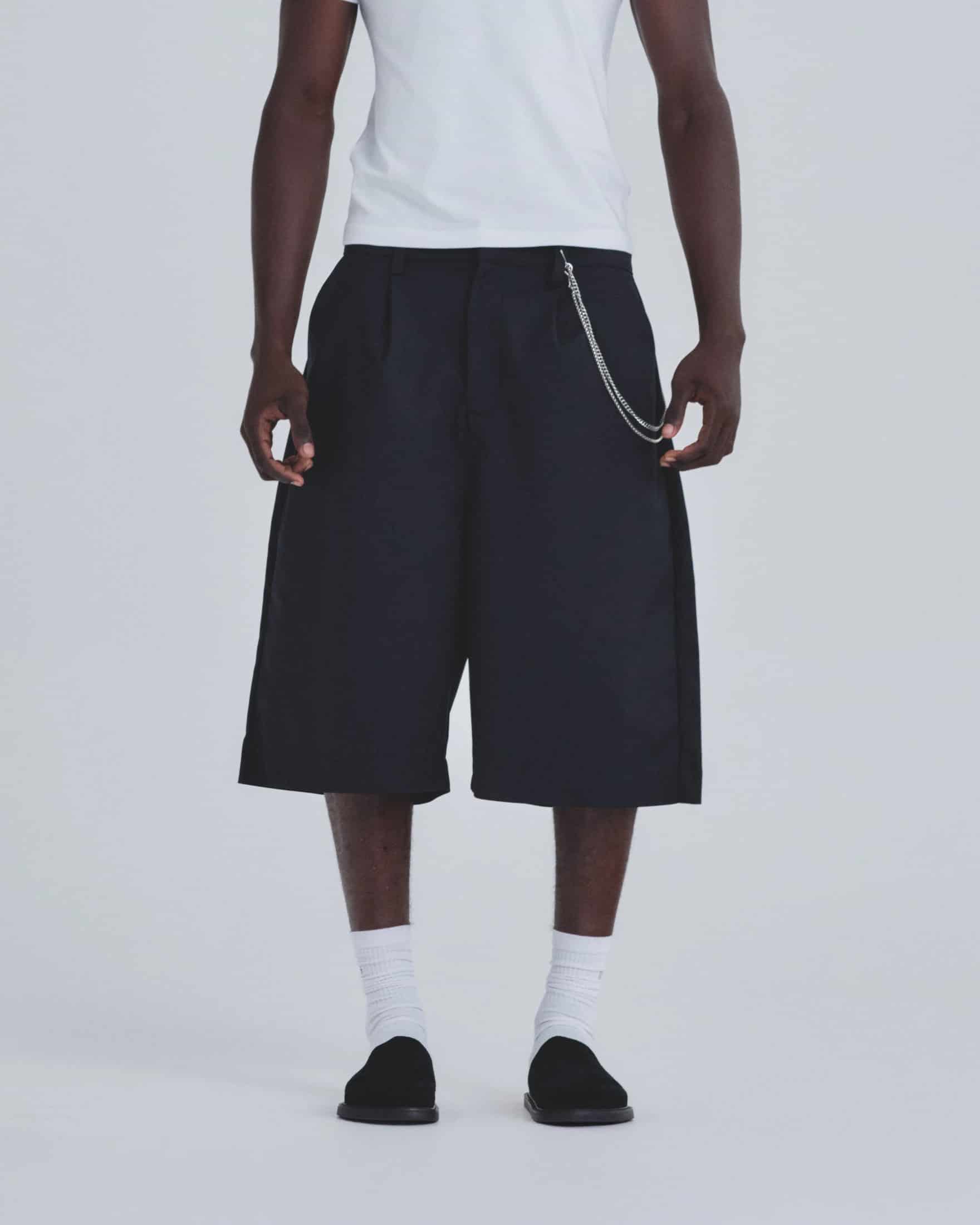 Basics Tailored Jorts Black - miniatura 2