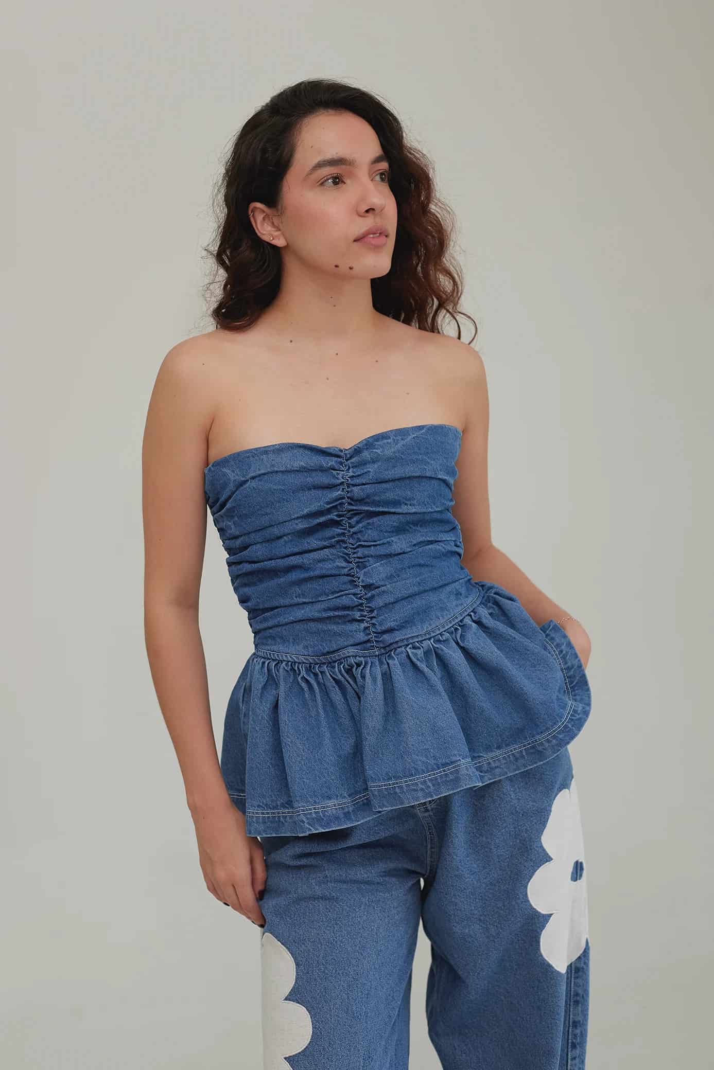Top Poema Denim - miniatura 5