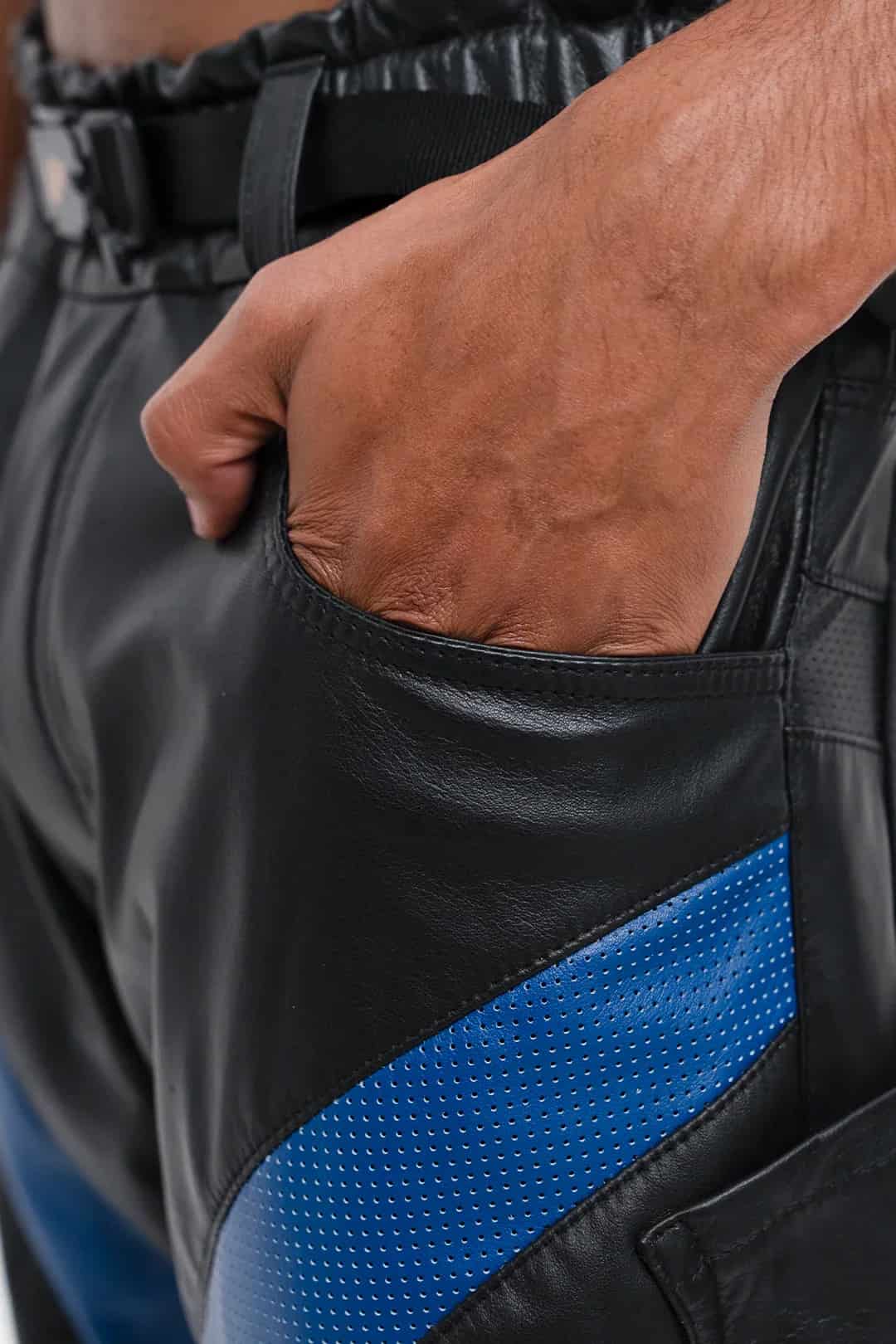 VENENO PANTALON CUERO BIKER GO FASTER - miniatura 3