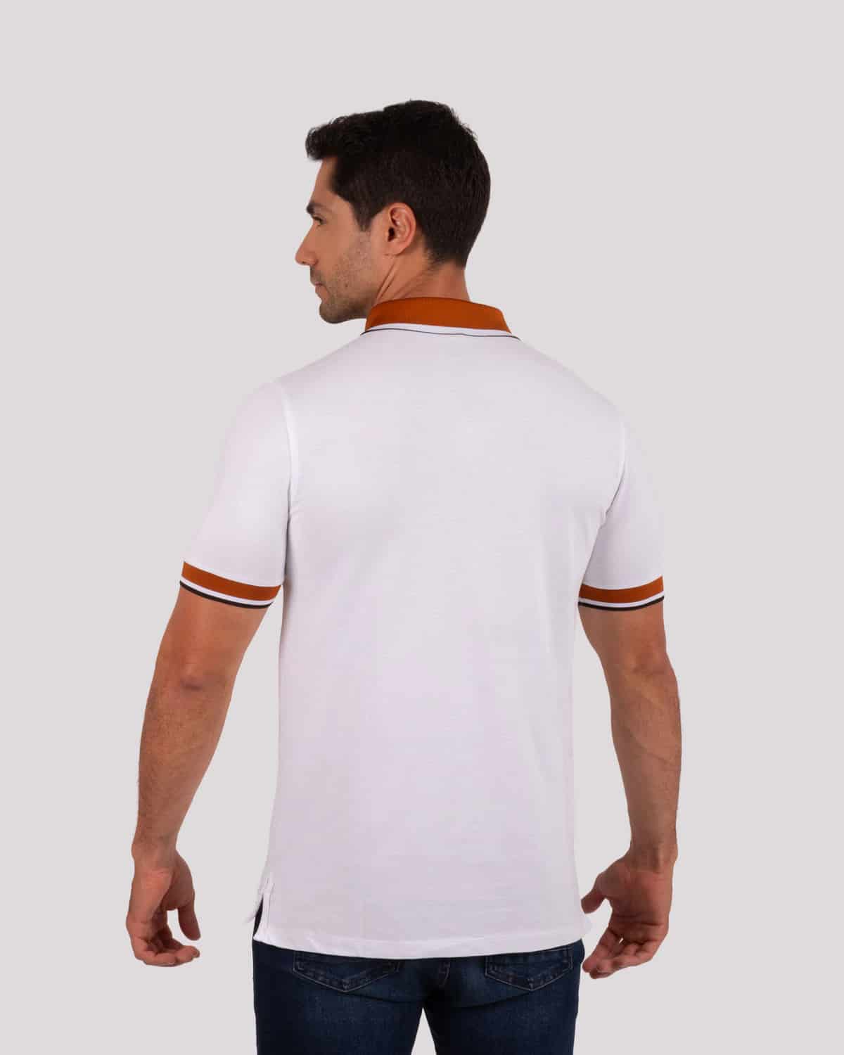 Polo blanca para hombre - miniatura 3