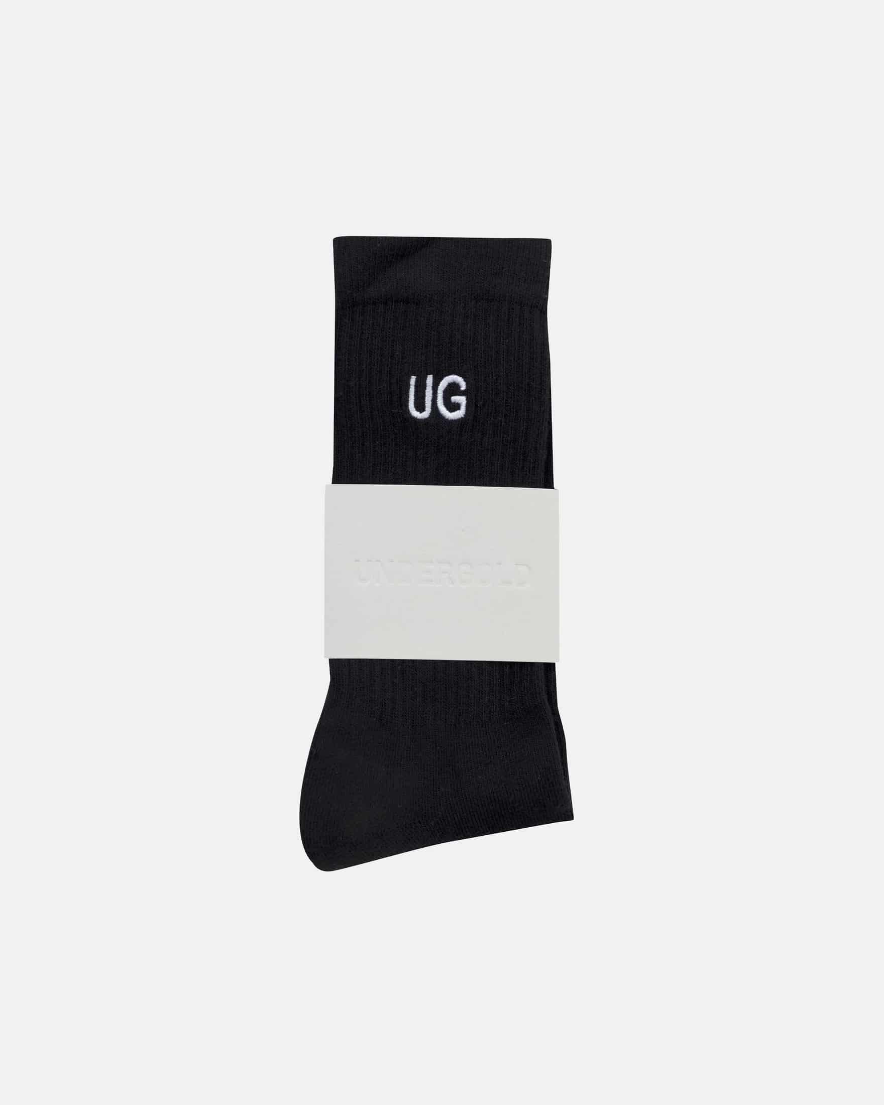 Basics Embroidered UG Socks Black - miniatura 3