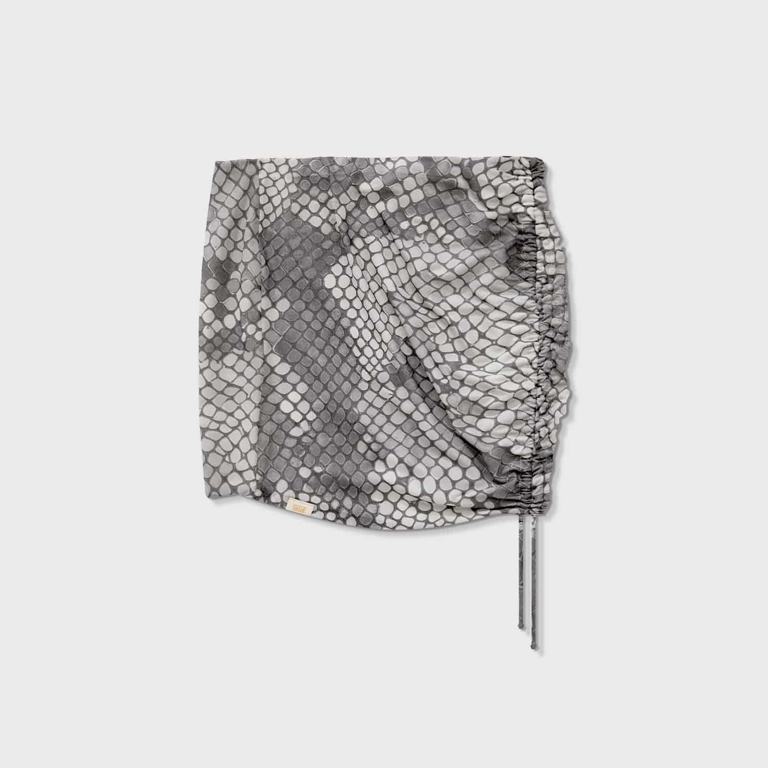 Python Mesh Mini Skirt - Gray - miniatura 3