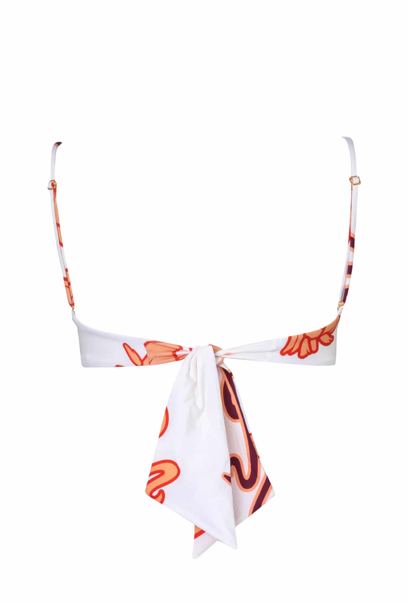 Pacifico Top / White Lilies Salmon Violet - Ivory - miniatura 3