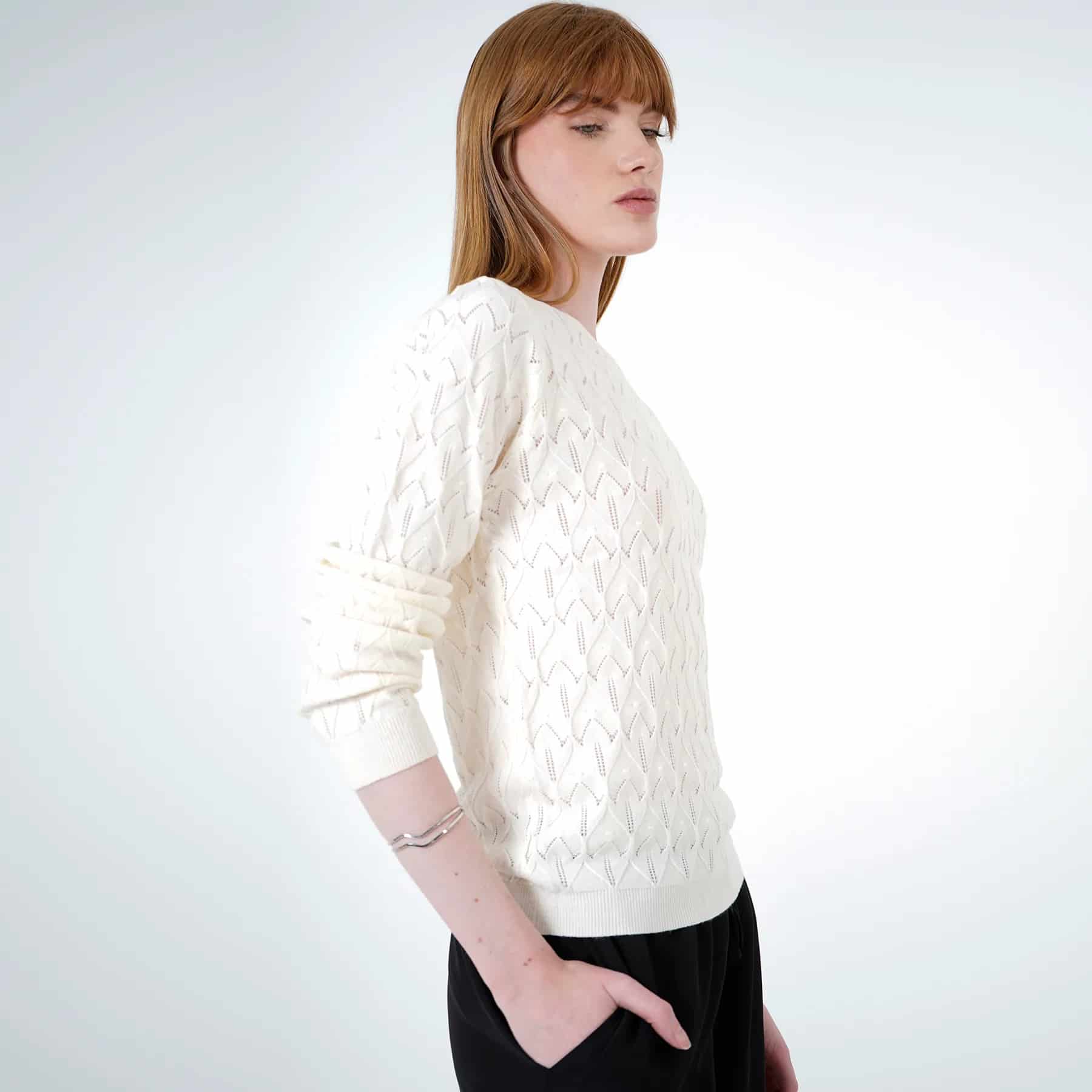 Sweater Cuello V Manga Larga - miniatura 10