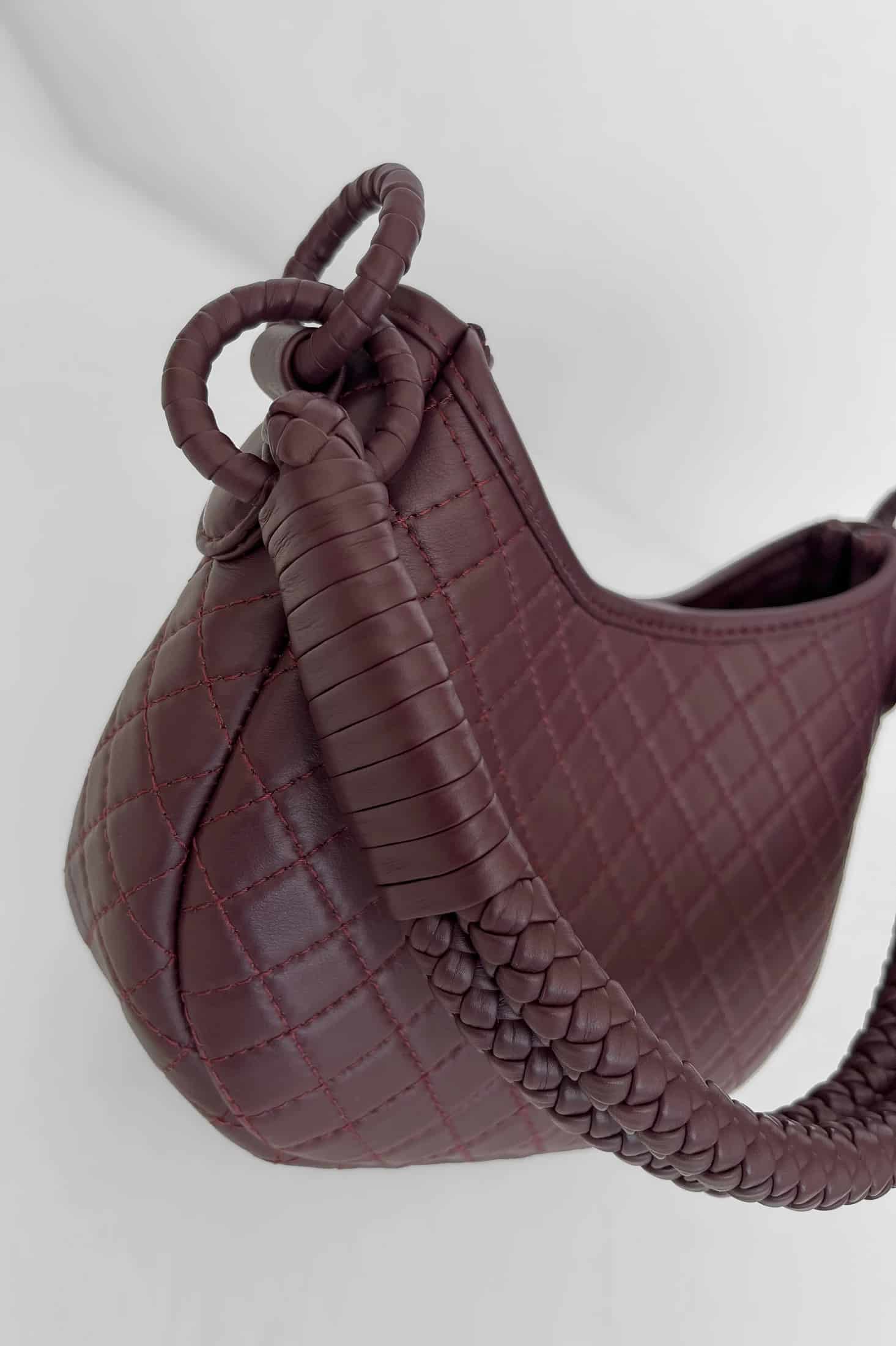 Saddle Mini, Shoulder Bag - Burgundy - miniatura 7