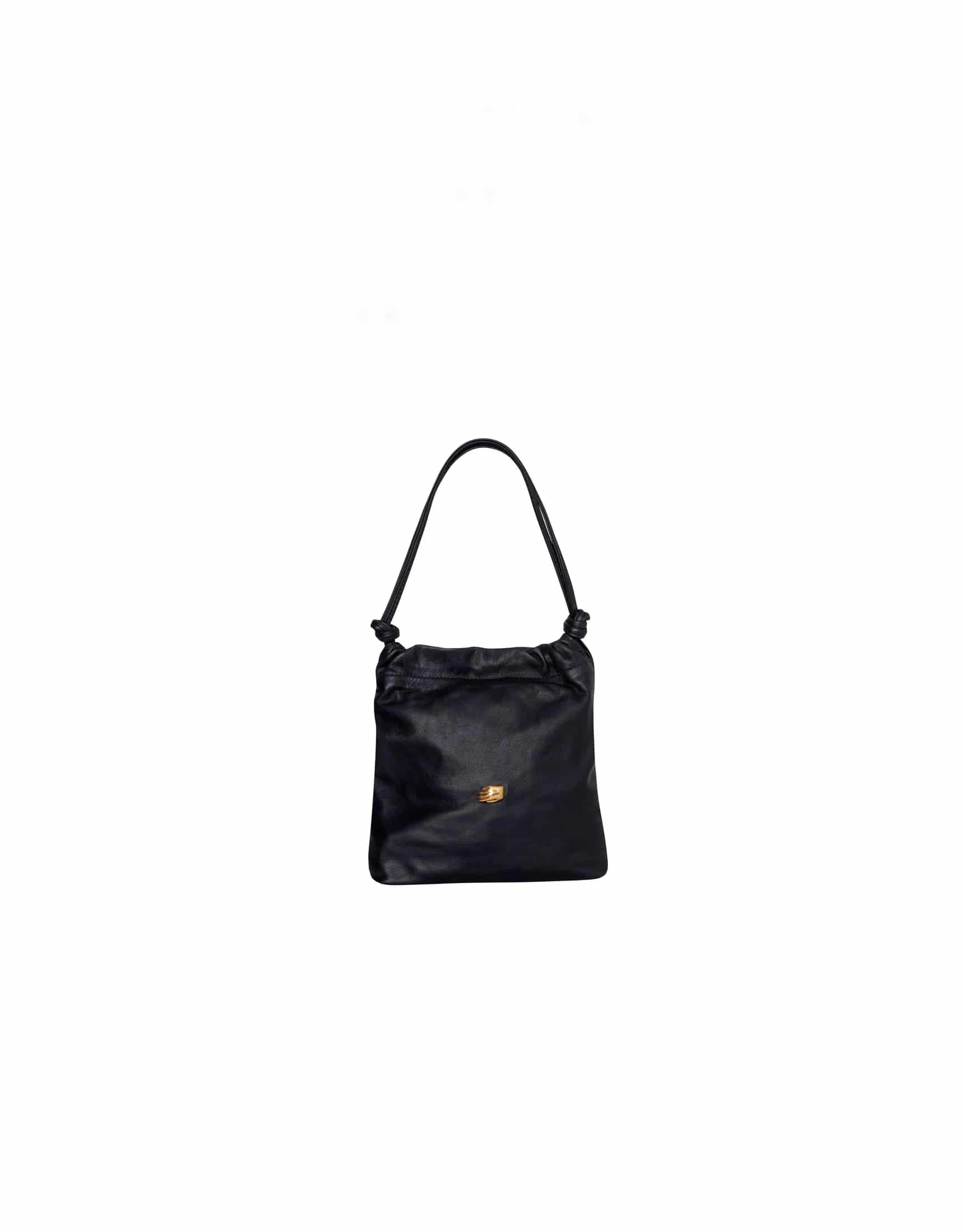 Le Sac Petite Bottle Green Leather Bag - miniatura 2