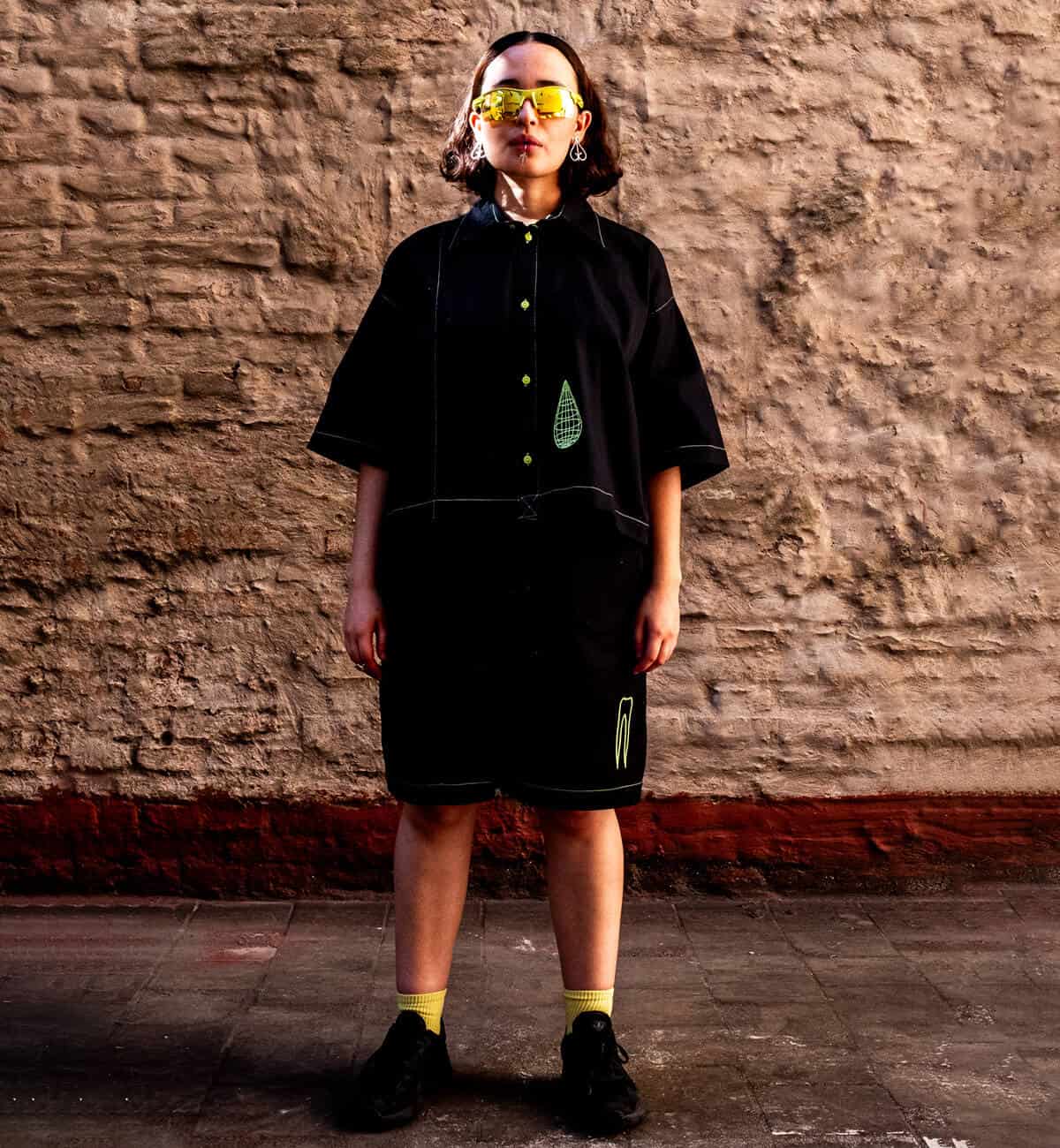 ✴︎ Bermuda Futuro Agender 🩸 Cc: Caníbal ✴︎ Negro Neón - miniatura 2