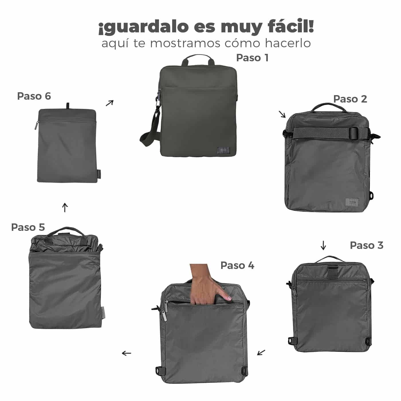 Bolso Manos Libres Convertible a Morral Citybags ULTRA Nuqui - miniatura 9