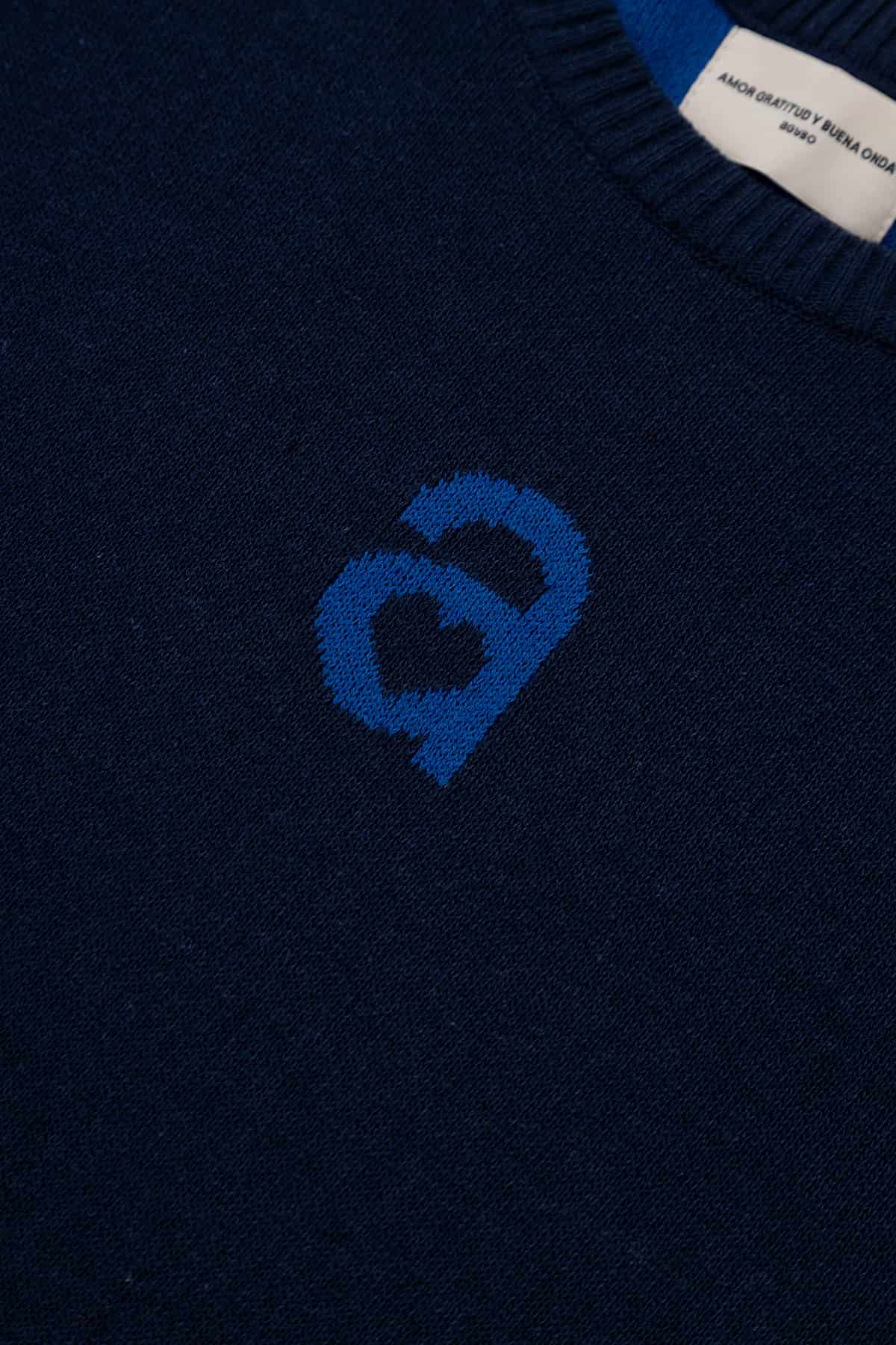 MONOGRAM SWEATER NAVY BLUE - miniatura 6