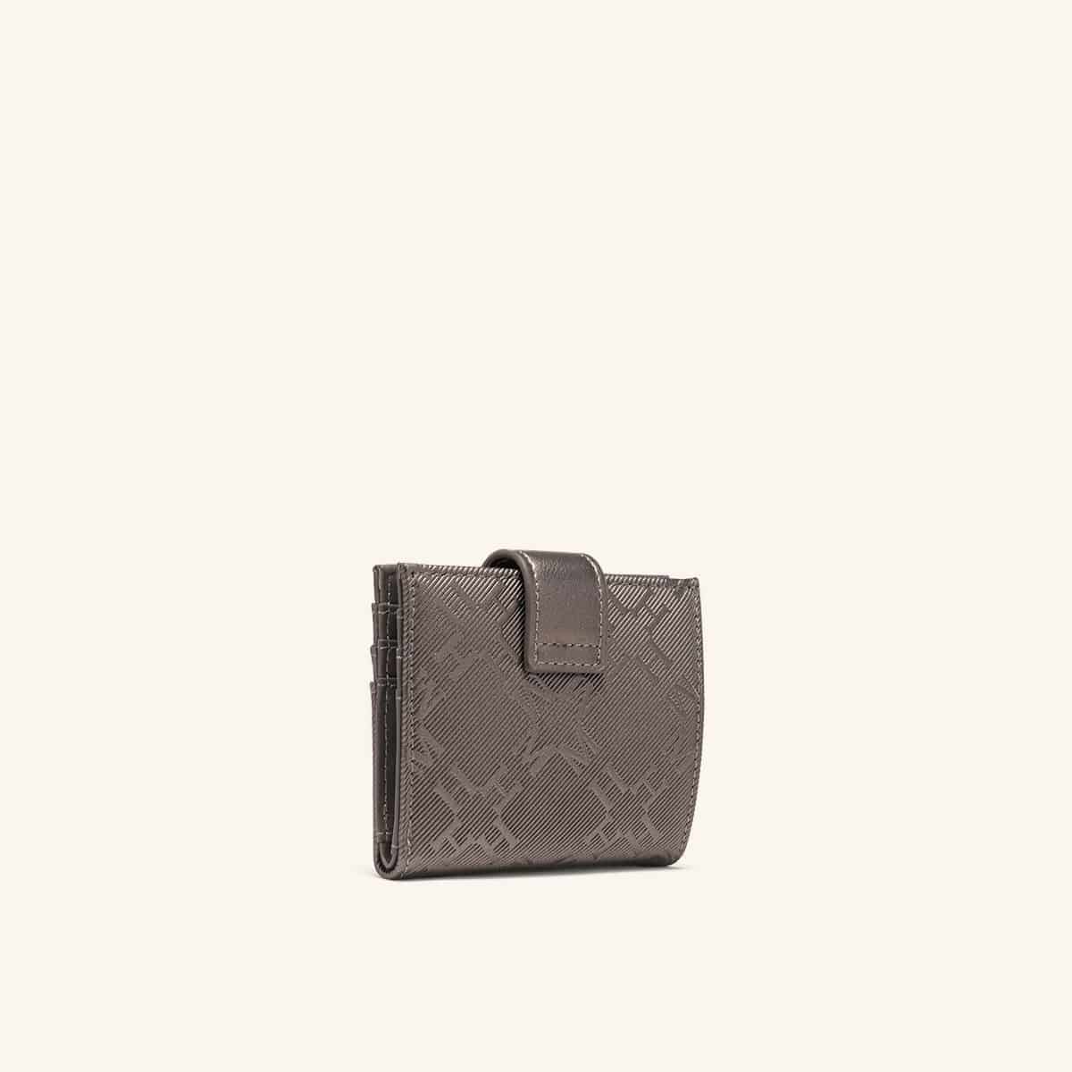 Tarjetero Broche Kantu Negro Plata Kroma - miniatura 3