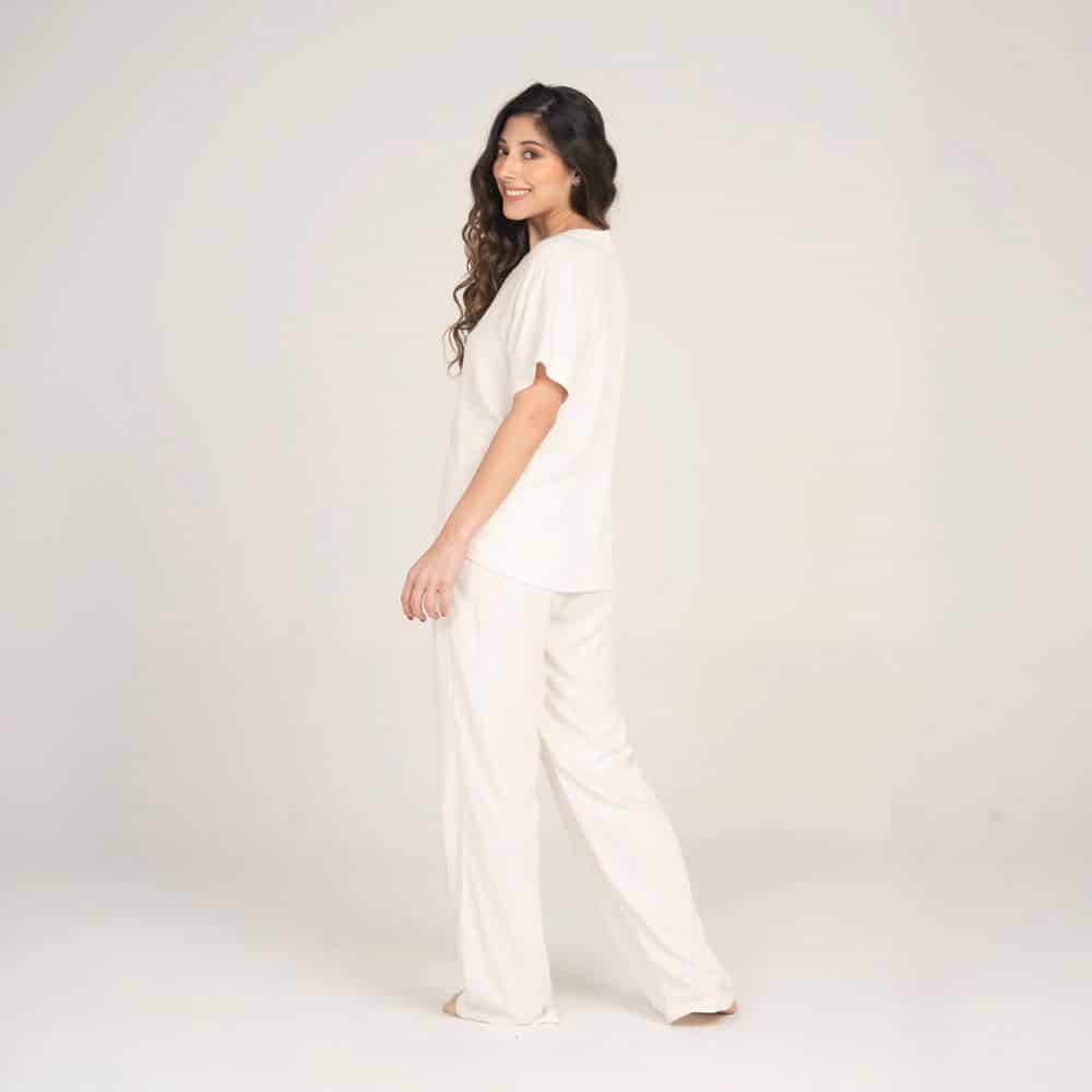 Conjunto de Pijama Pantalón Largo Lino. - miniatura 3