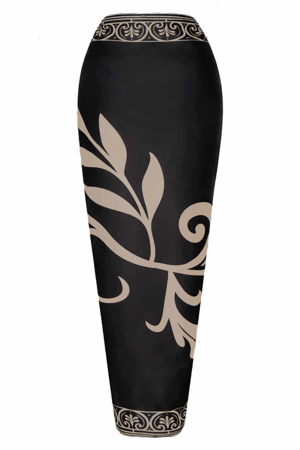 De La Falaise Cotton Silk Sarong / Ivory Flowers - miniatura 3