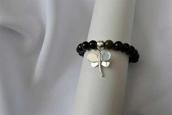 Pulsera Obsidiana dije Libélula M - miniatura 3