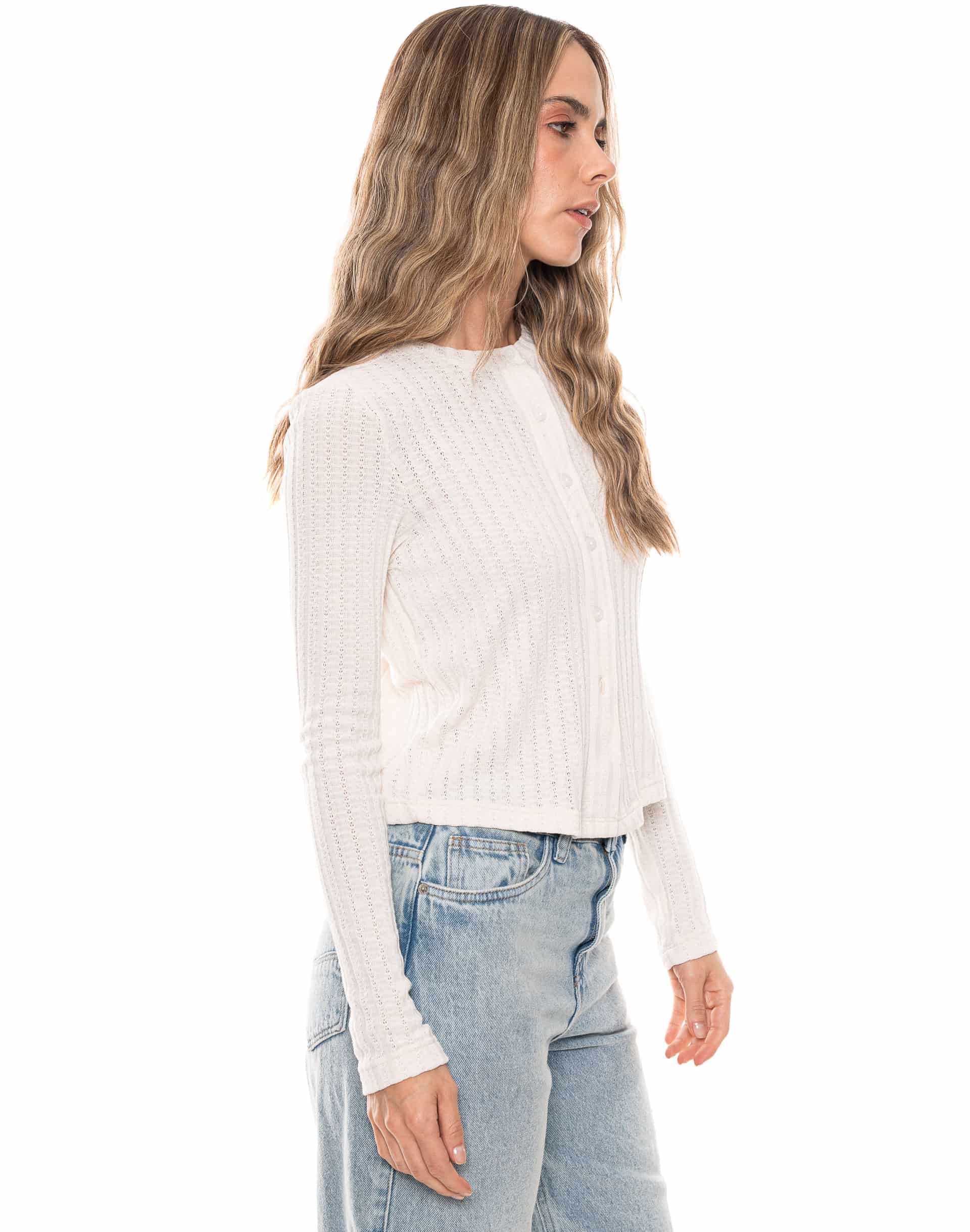 Camiseta Manga Larga Con Botonadura Delantera - miniatura 11