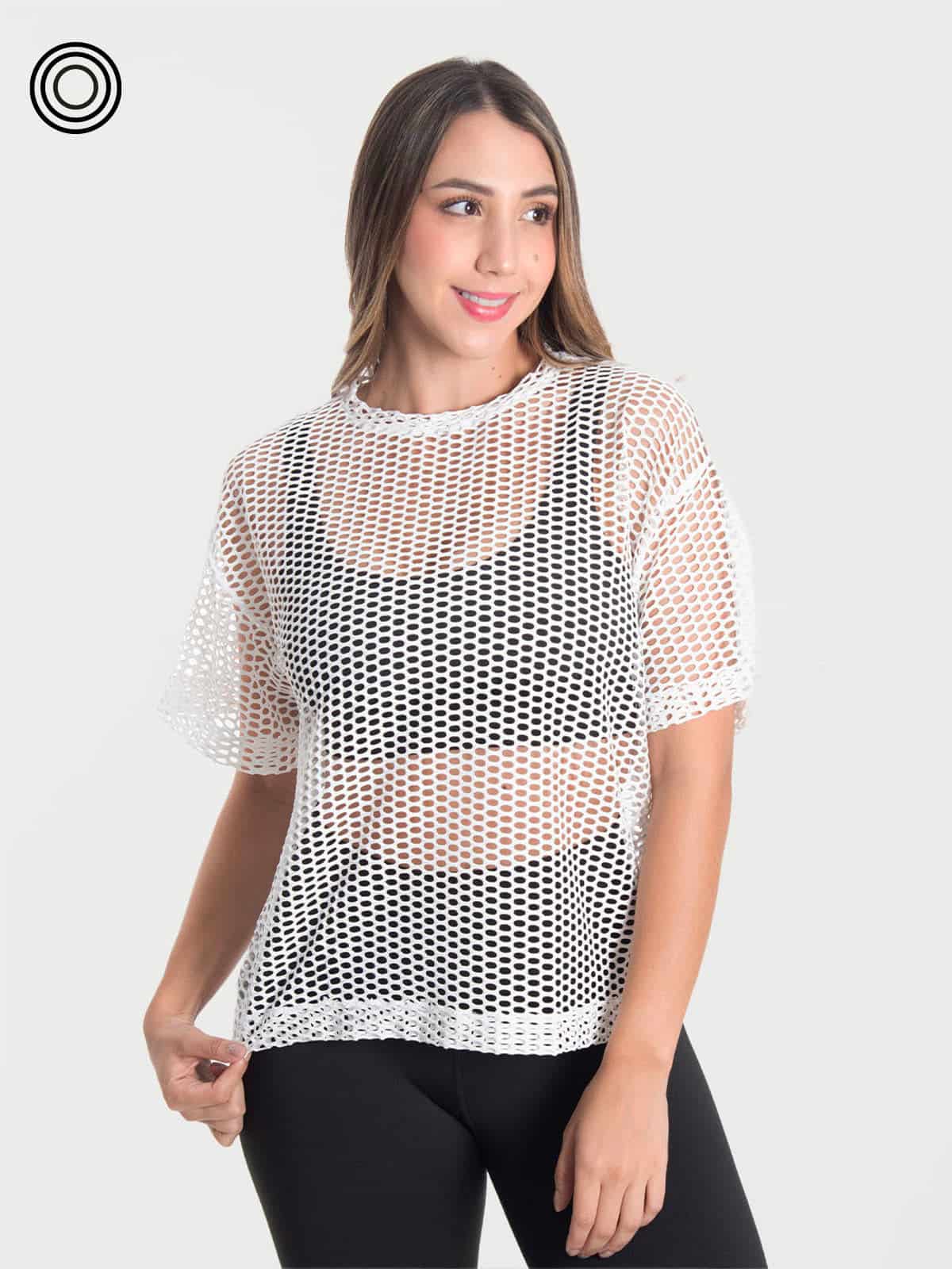 Camiseta tulum malla ivory - miniatura 1