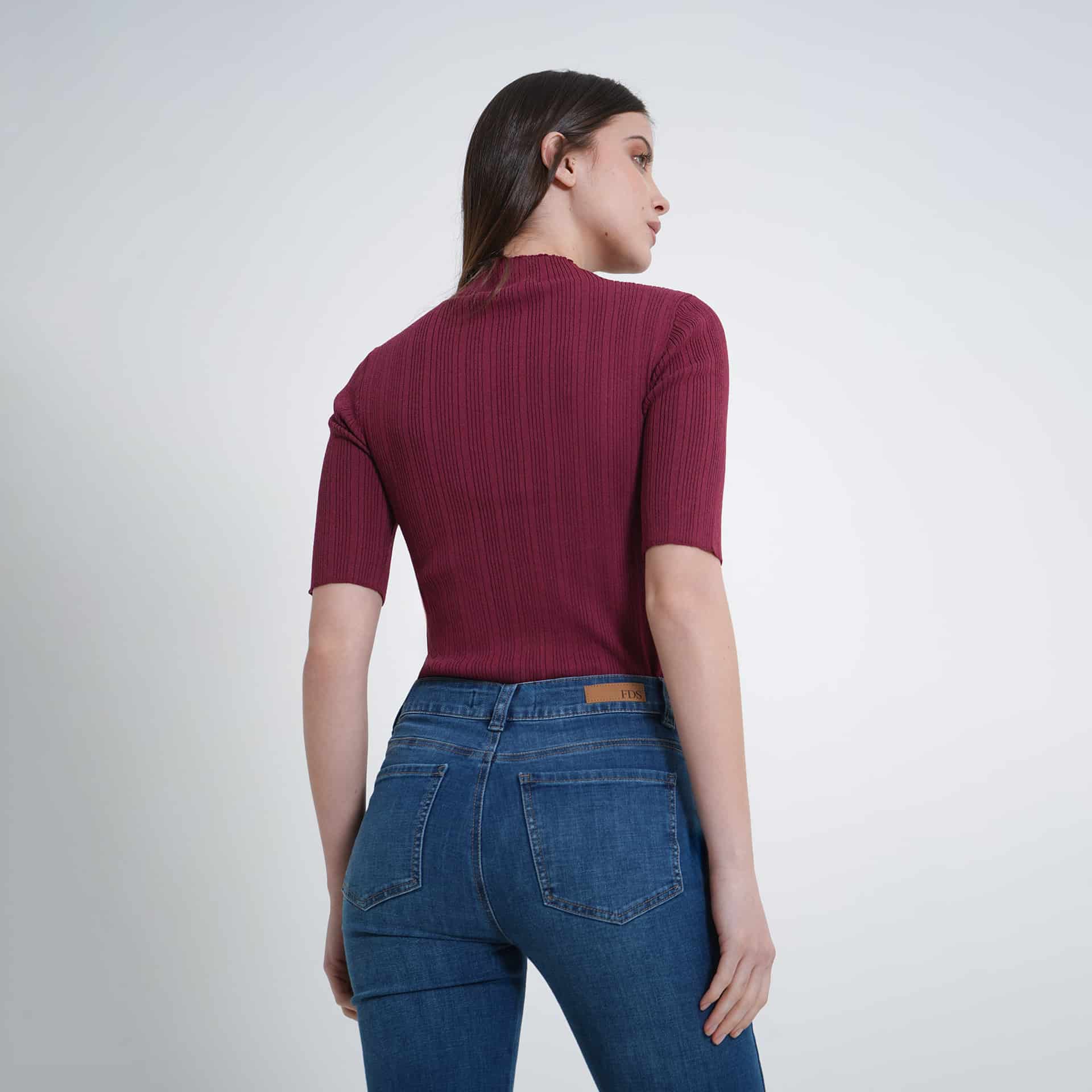 Sweater cuello alto manga al codo - miniatura 11