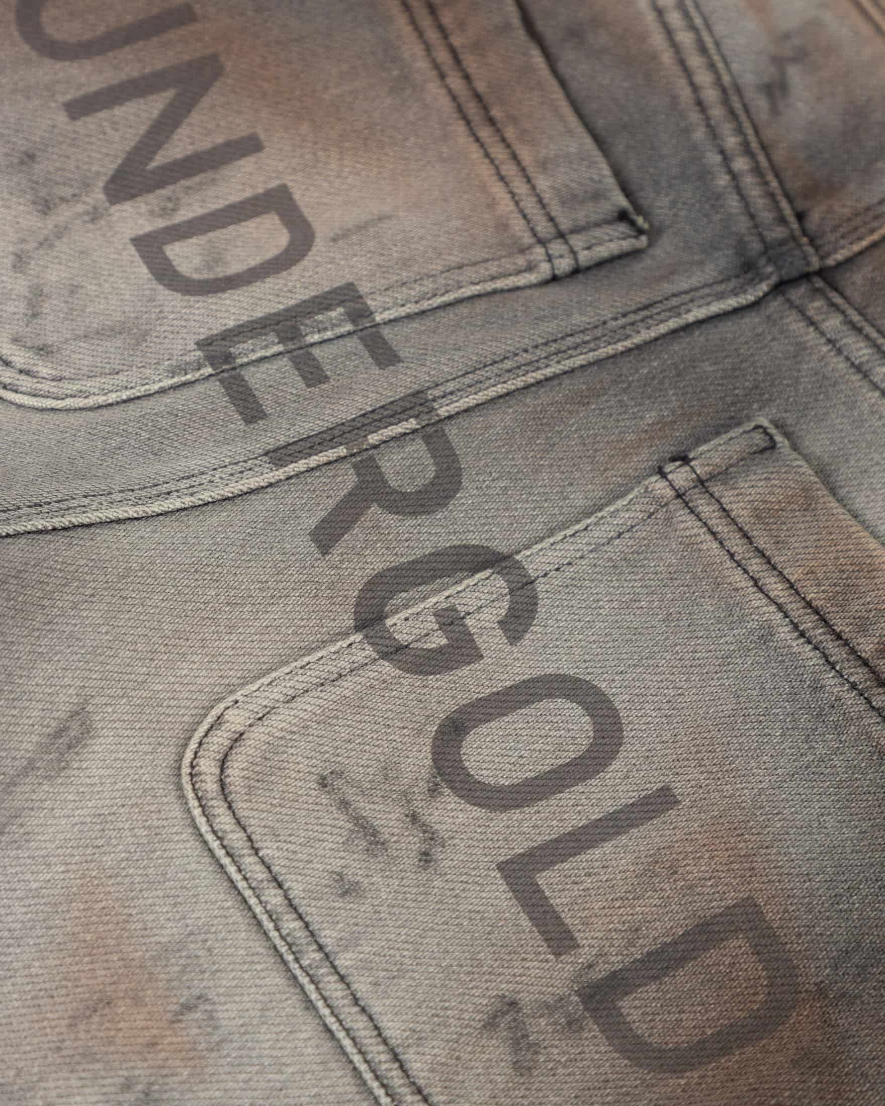 Holy State UNDGLD Wide Jeans Mechanic Gray - miniatura 4