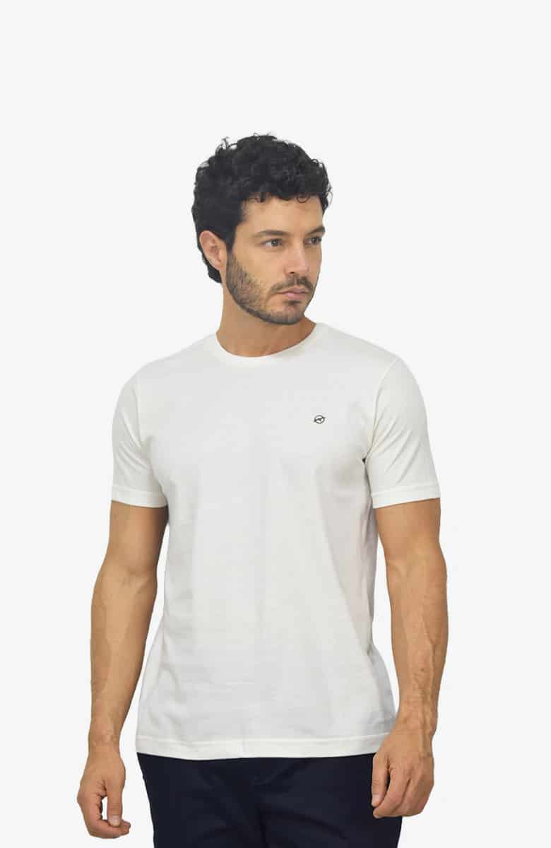Camiseta básica Marfil para Hombre - miniatura 1