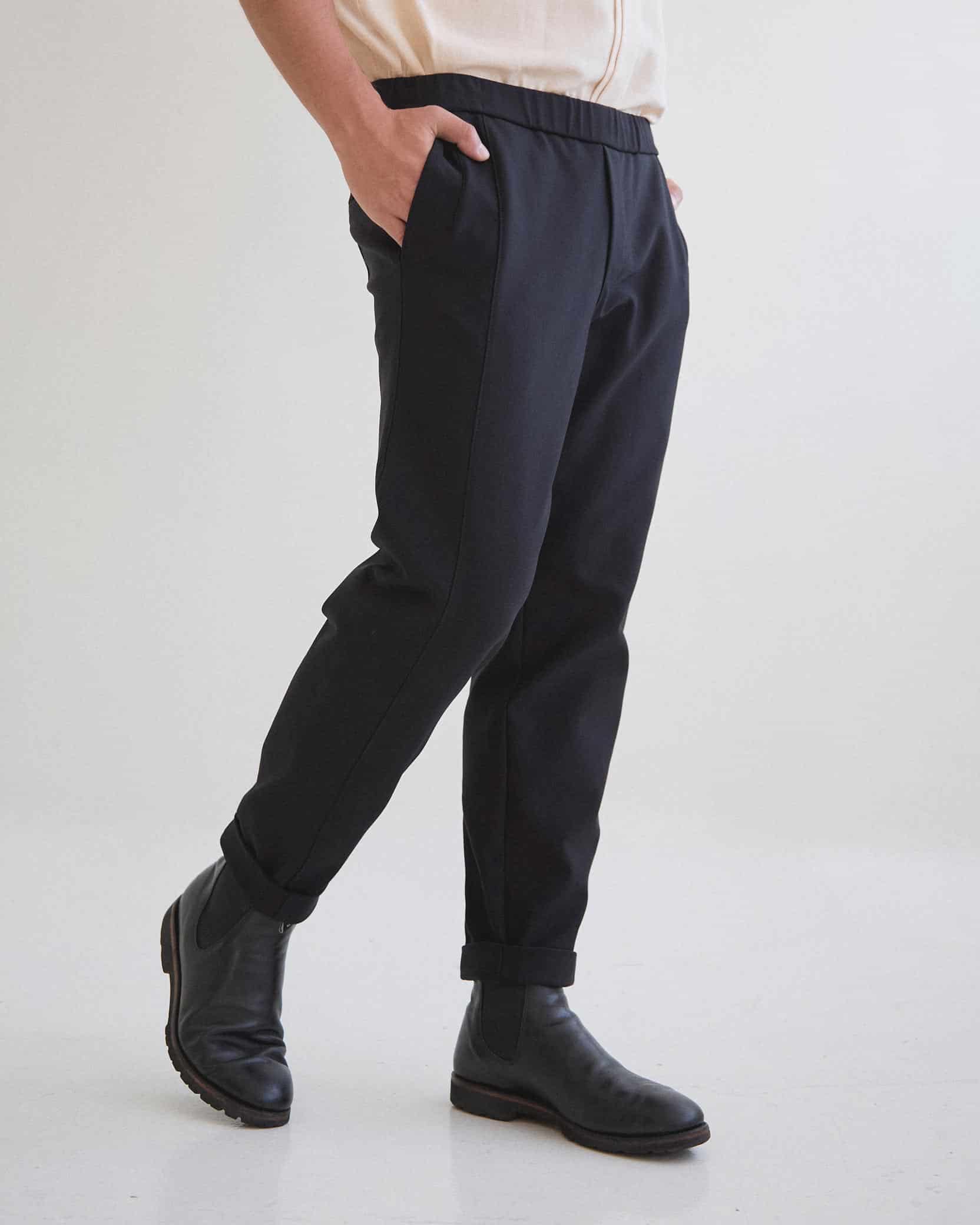 Pantalón Clásico Tech Negro VALIENTE - miniatura 3