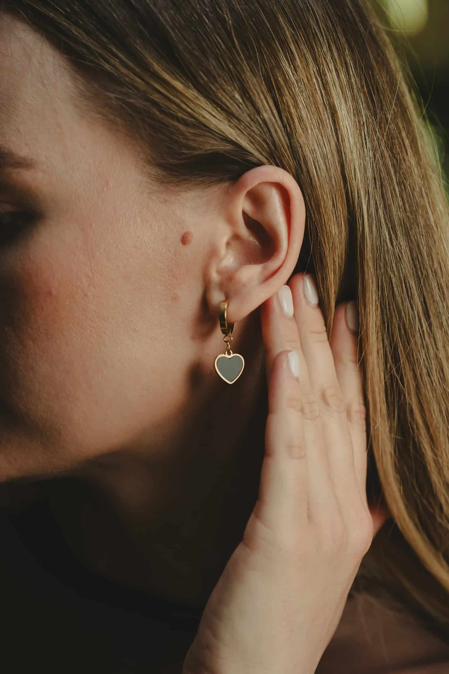 ARETES HEART BLACK - miniatura 4