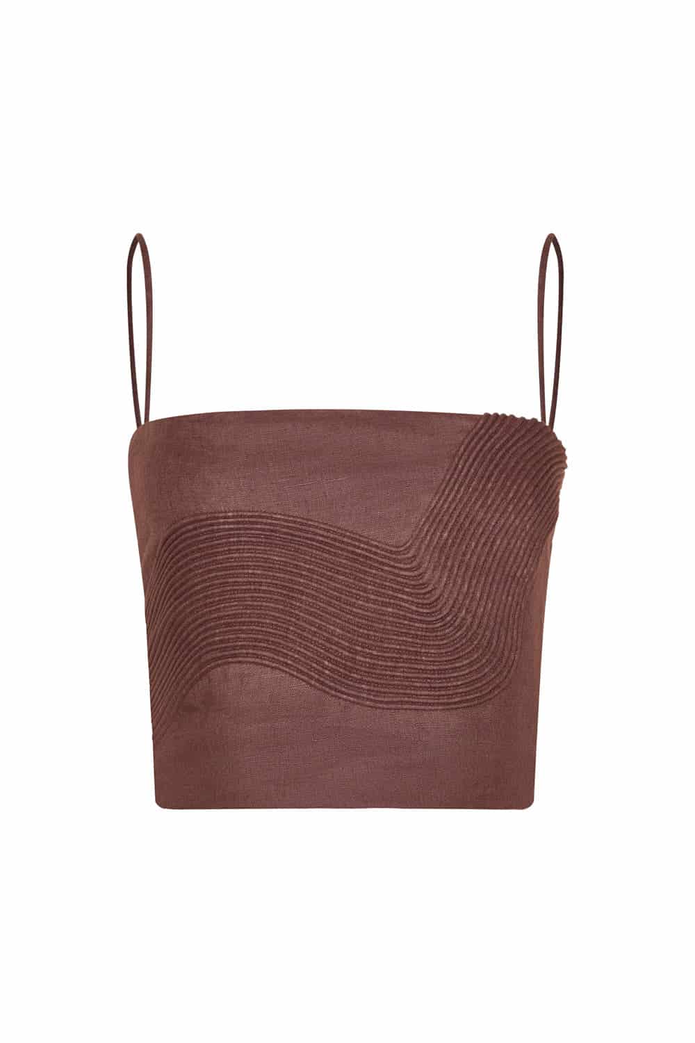 Crop top milan brown - miniatura 2
