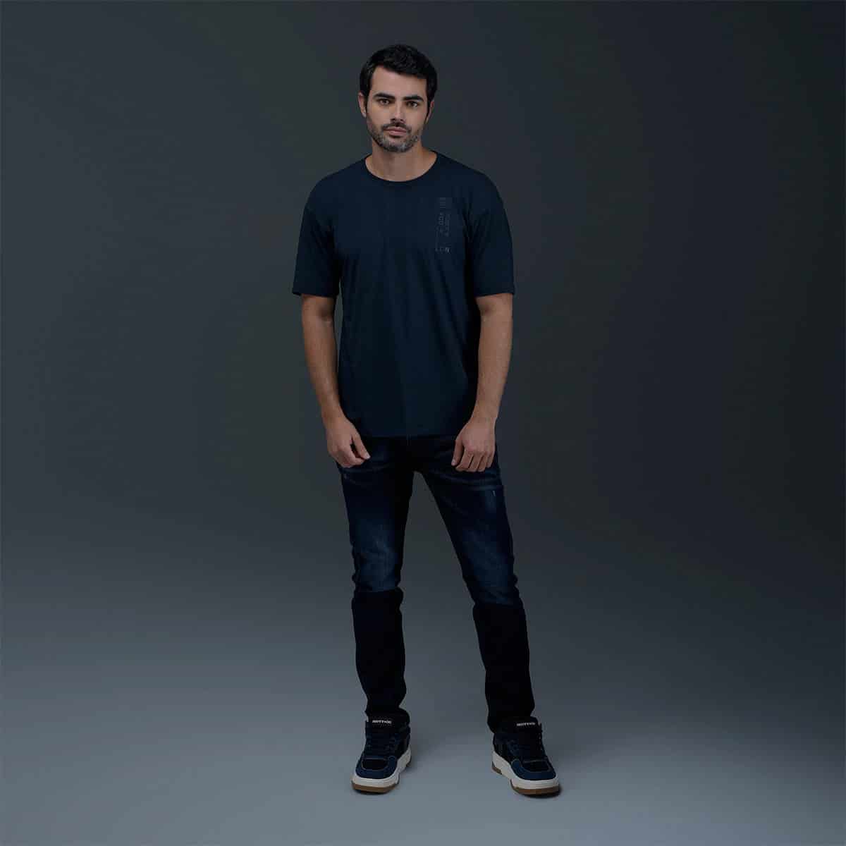Camiseta Regular Azul - miniatura 4