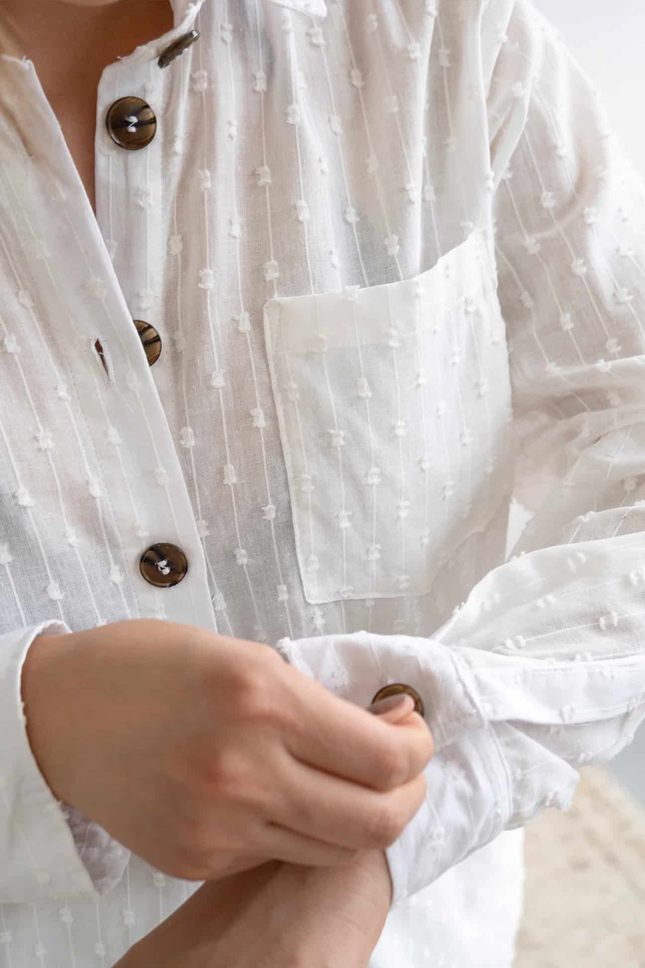 Camisa Vela de algodón | Blanco - miniatura 4