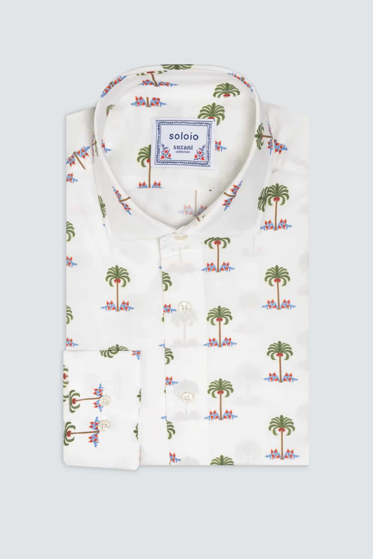 Men's cotton shirt white gioventu - miniatura 4