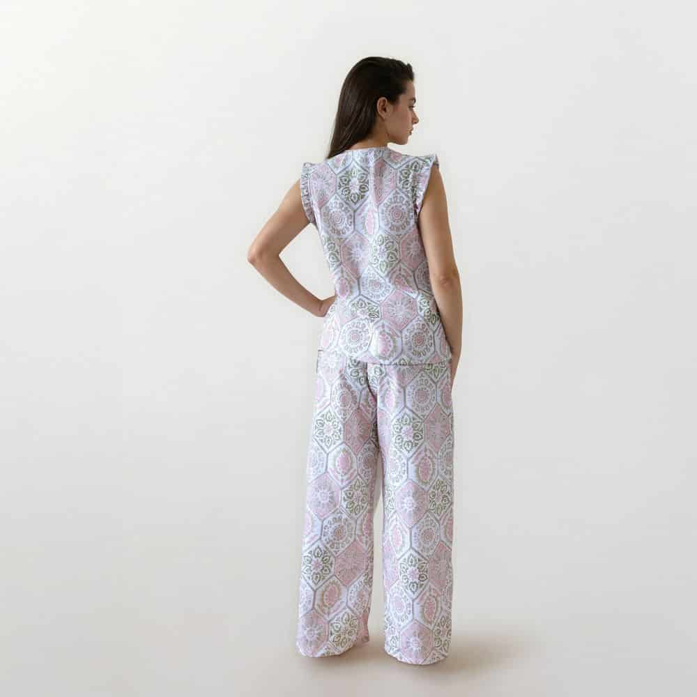 Conjunto de Pijama Pantalón Largo Jardines del Amanecer - miniatura 2