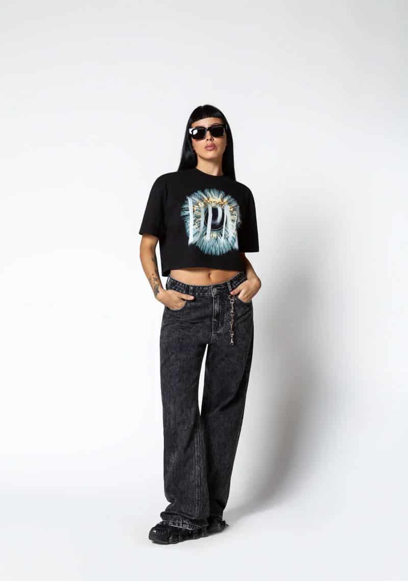 Dopamine black eye crop top - miniatura 8