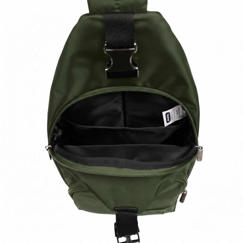 Bandolera Cruzada de Viaje Mediana Light Verde Militar -VM - miniatura 8