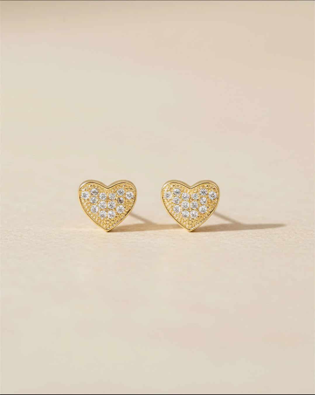Aretes Corazón Mini Cristales - miniatura 3