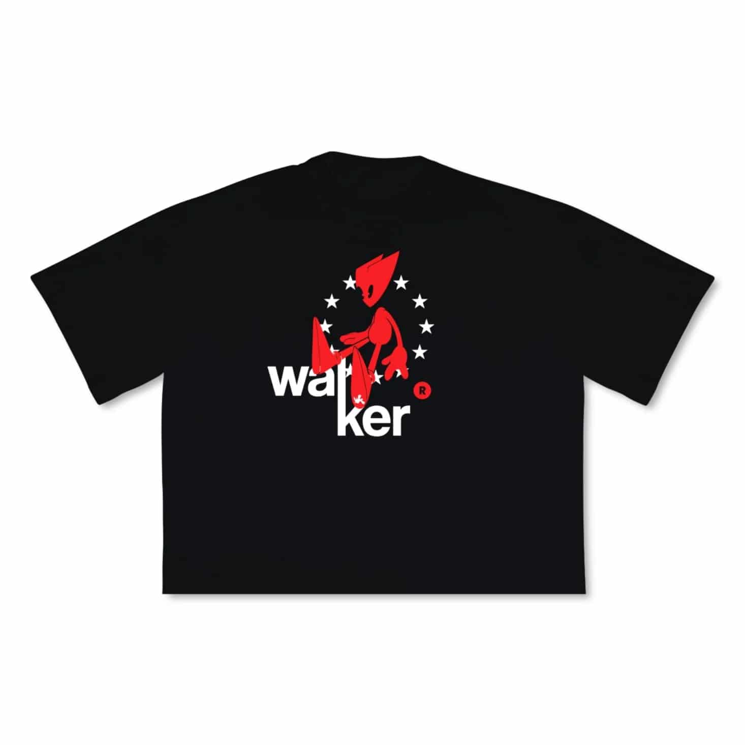 Black T-Shirt Boxy Walk - miniatura 5