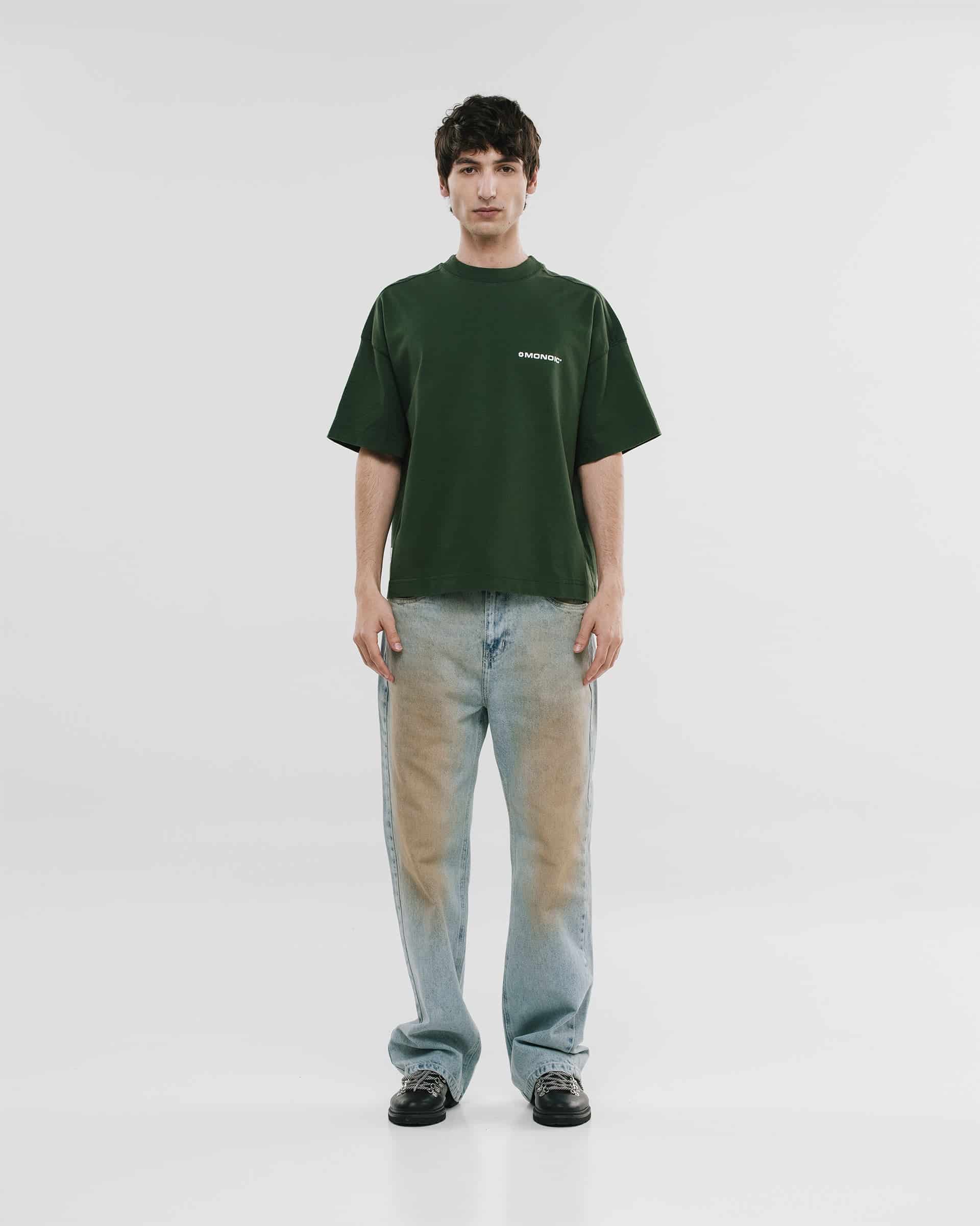 Camiseta Boxy Fit Básica V4 - Forest Green - miniatura 2