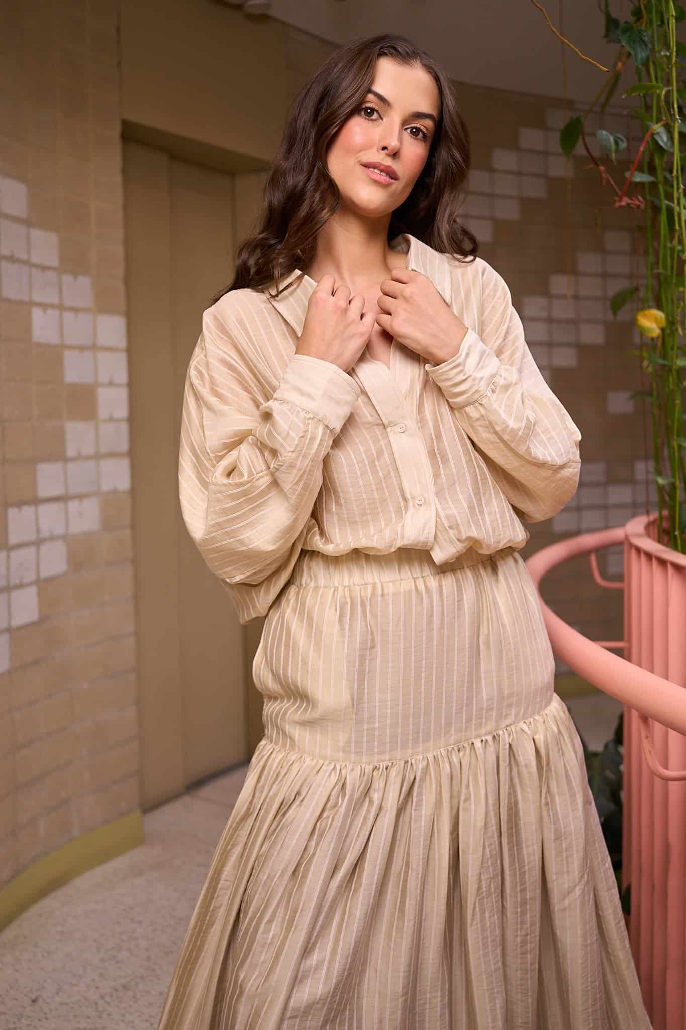 CAMISA GLORIA IVORY - miniatura 1