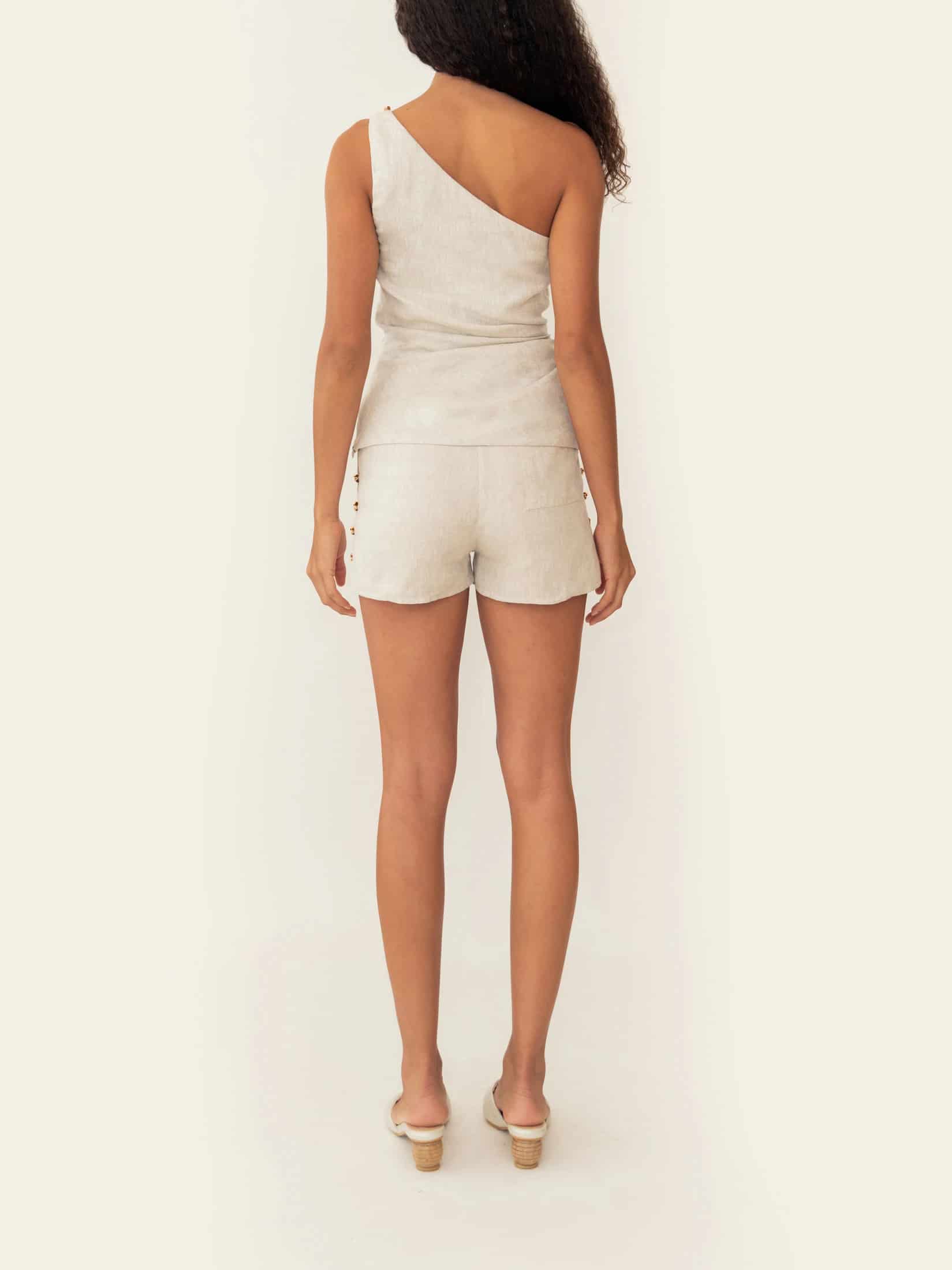 EDA SHORT BEIGE MELANGE - miniatura 5