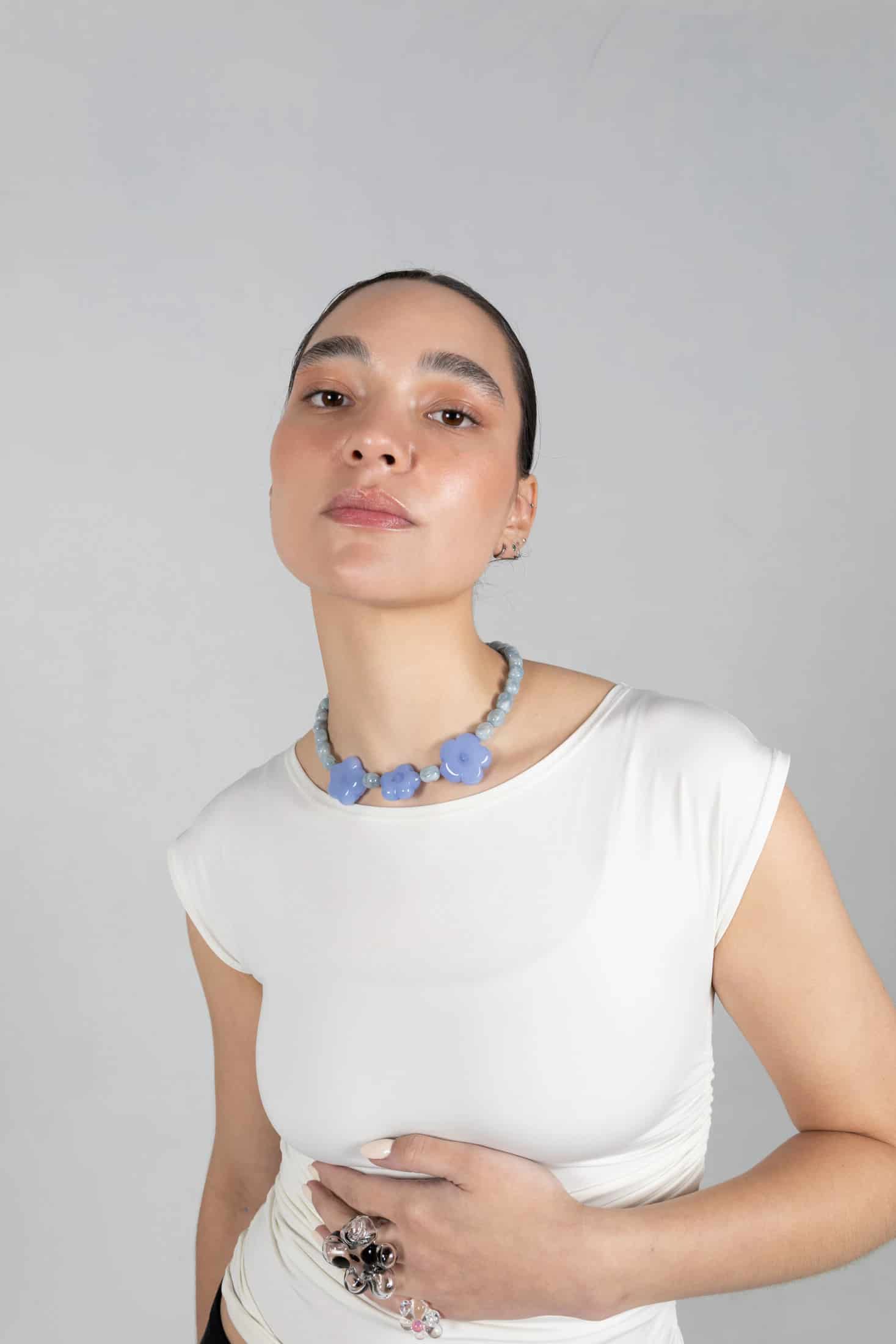 Collar trío mora azul - miniatura 2
