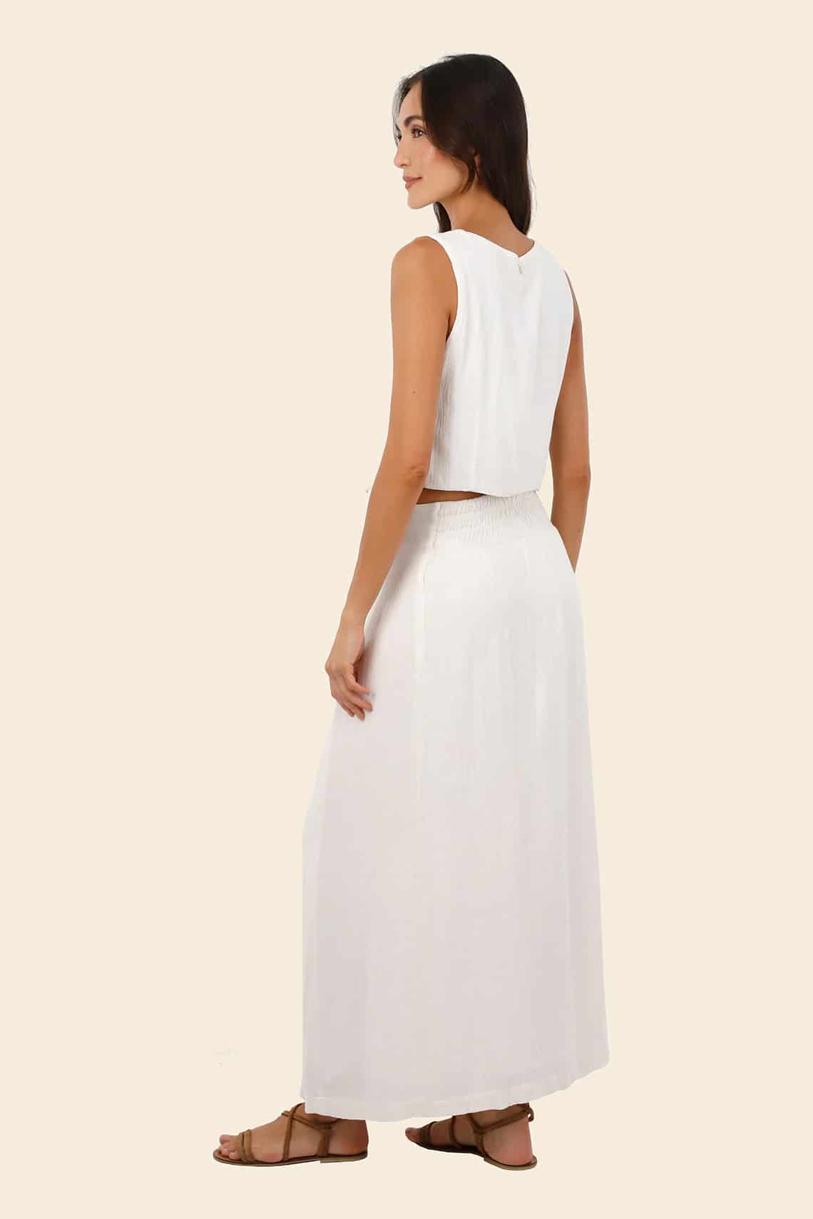 White Oleana Skirt - miniatura 2
